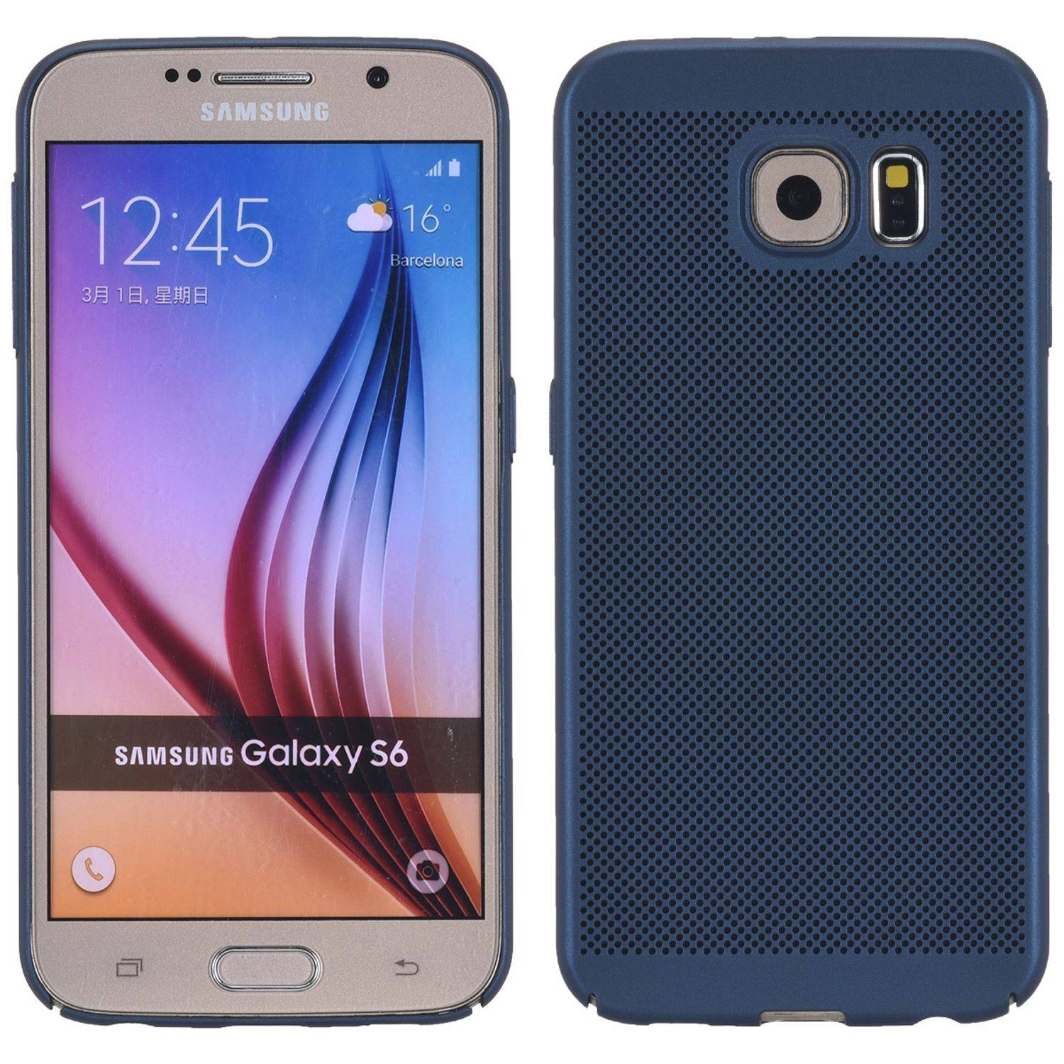 Samsung Galaxy S6 Edge Handyhülle Backcover Blau