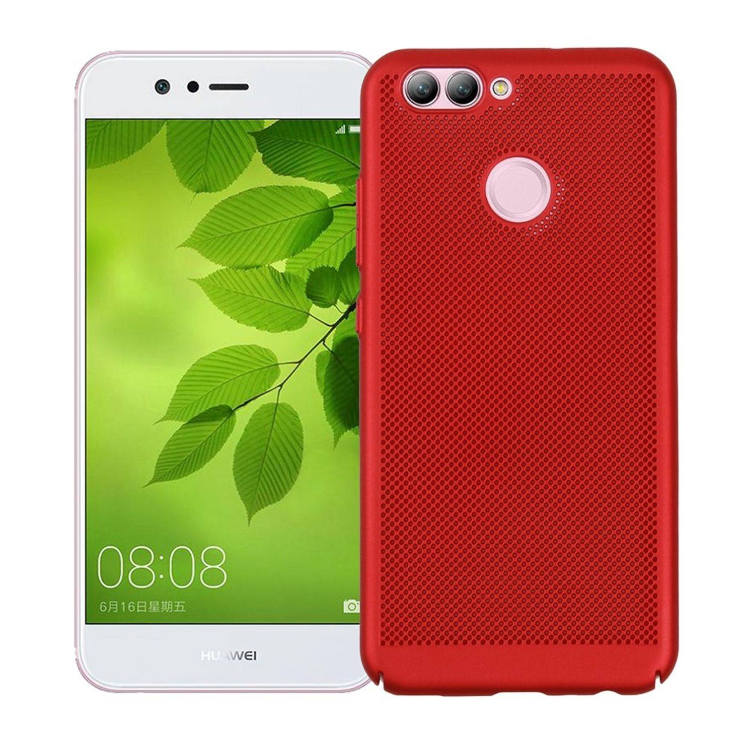 Huawei Nova 2 Plus Handyhülle Backcover Rot