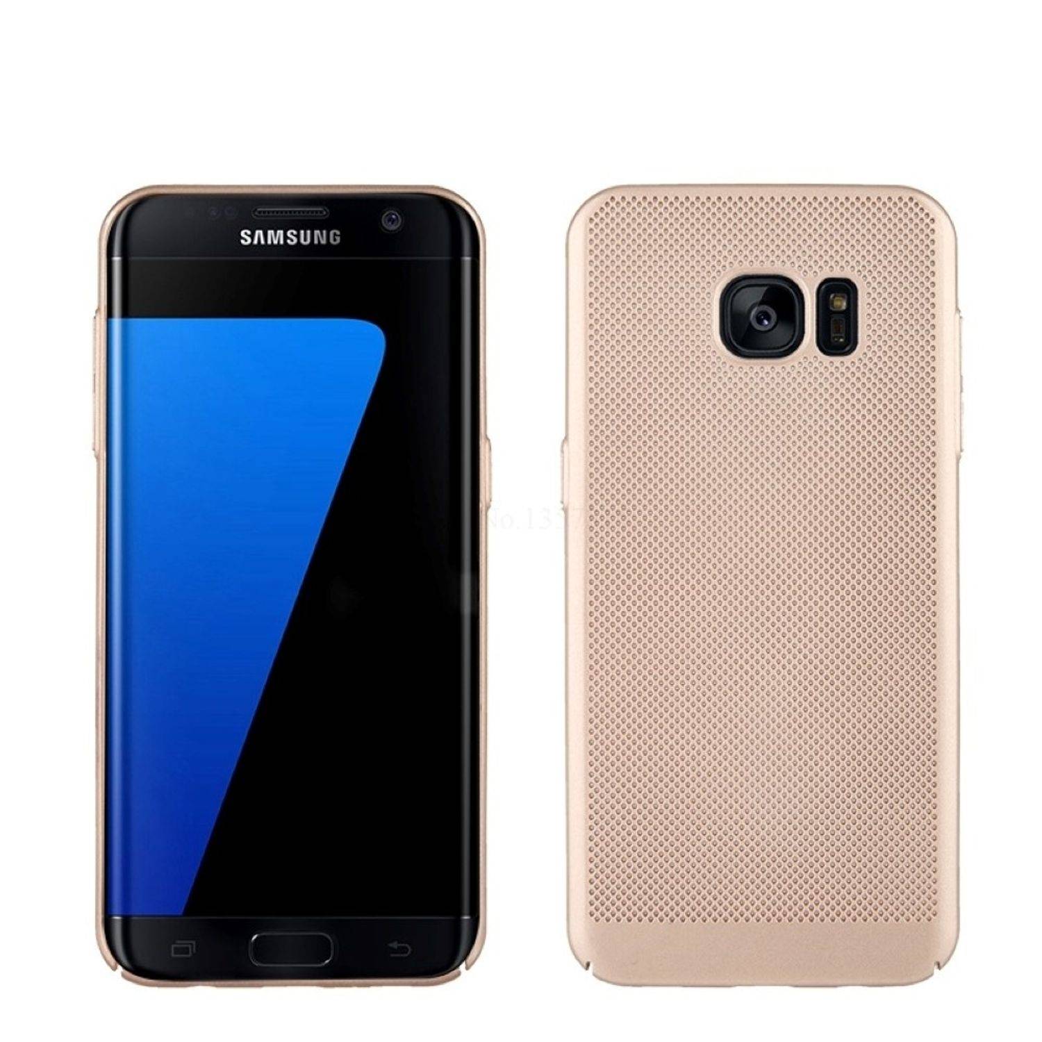 Samsung Galaxy S7 Edge Handyhülle Backcover Gold