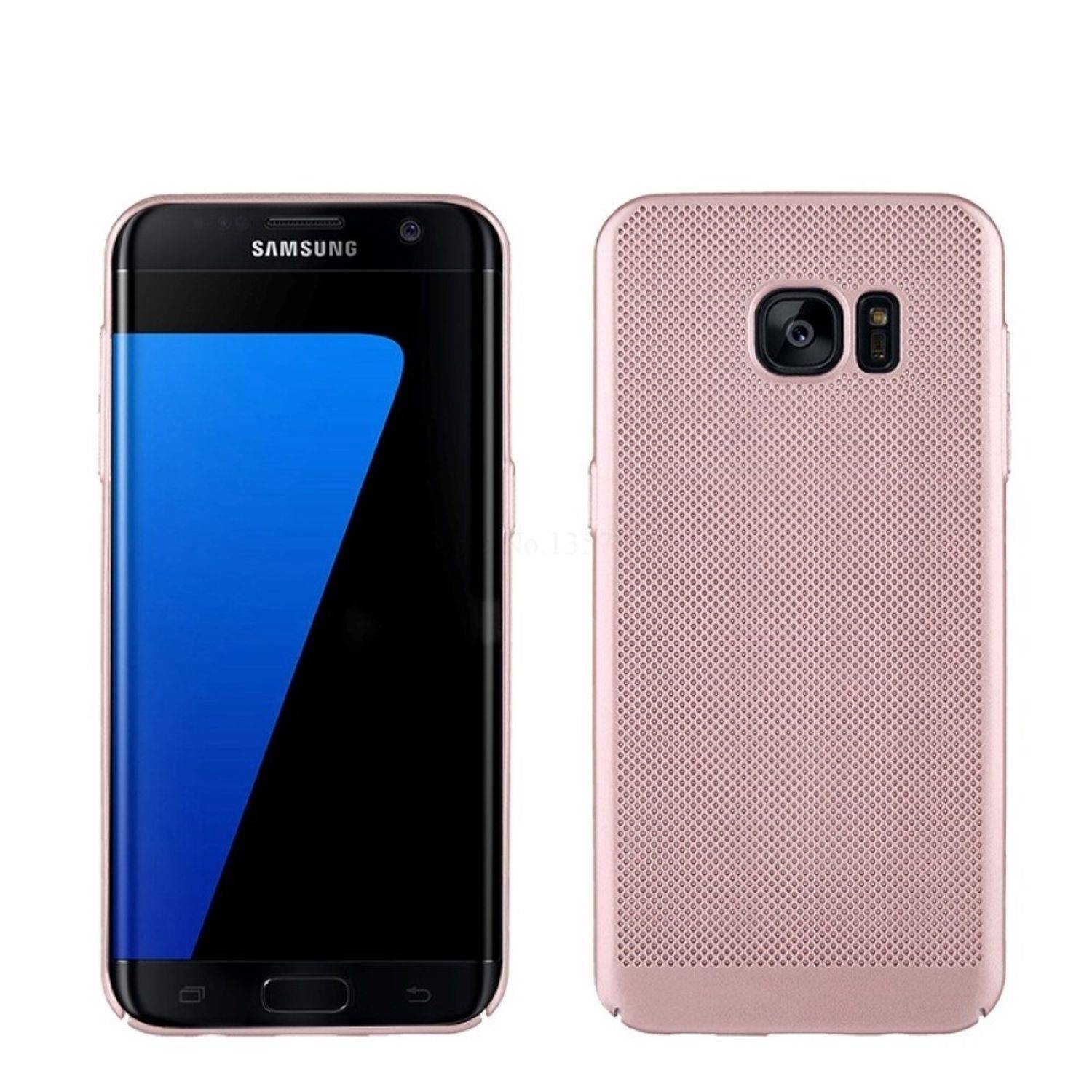 Samsung Galaxy S7 Edge Handyhülle Backcover Rosa