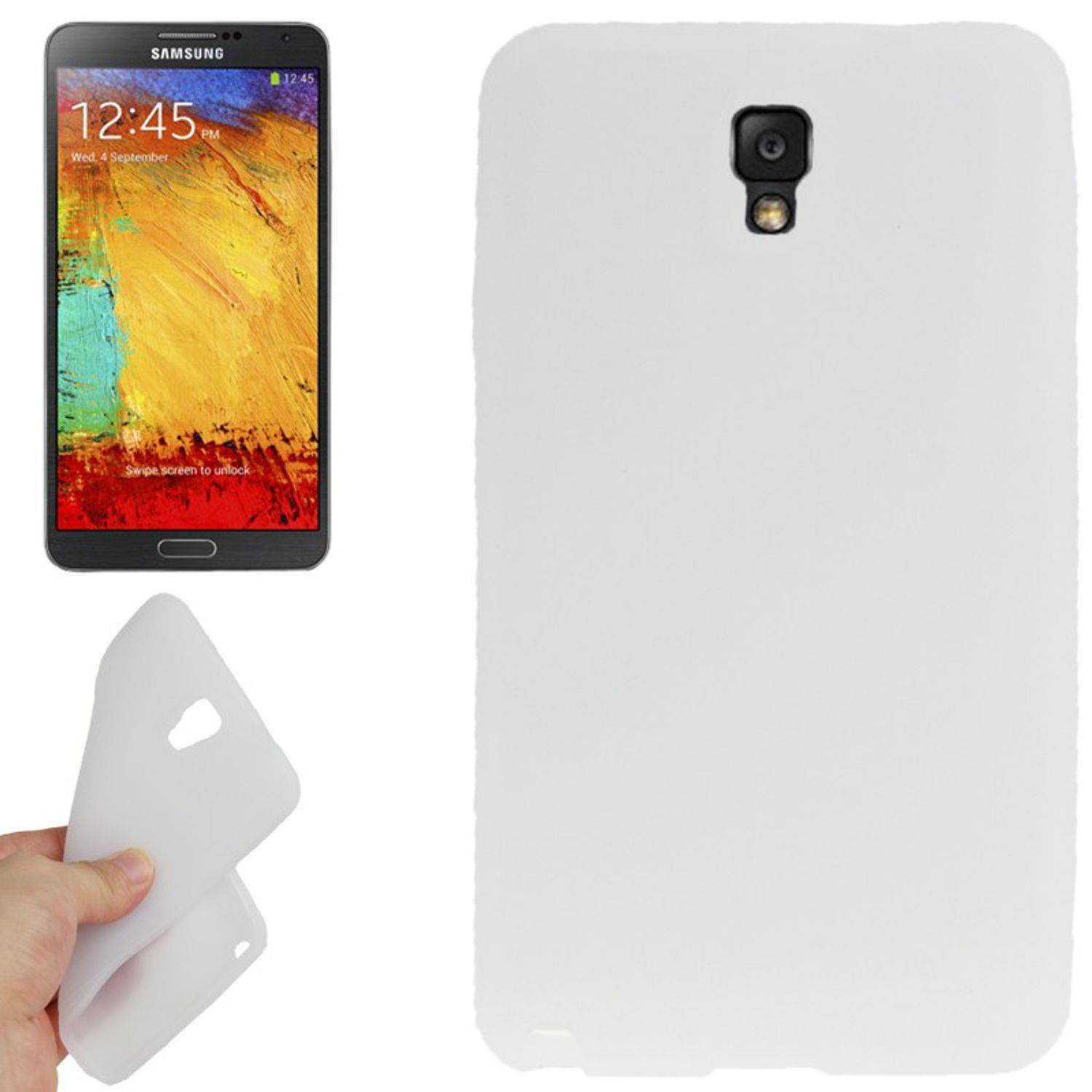 Samsung Galaxy Note 3 Handyhülle Backcover Weiß