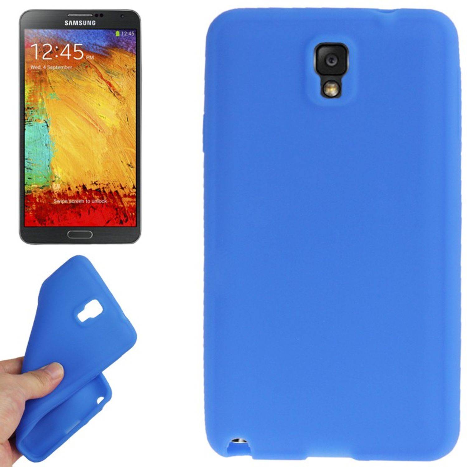 Samsung Galaxy Note 3 Handyhülle Backcover Blau