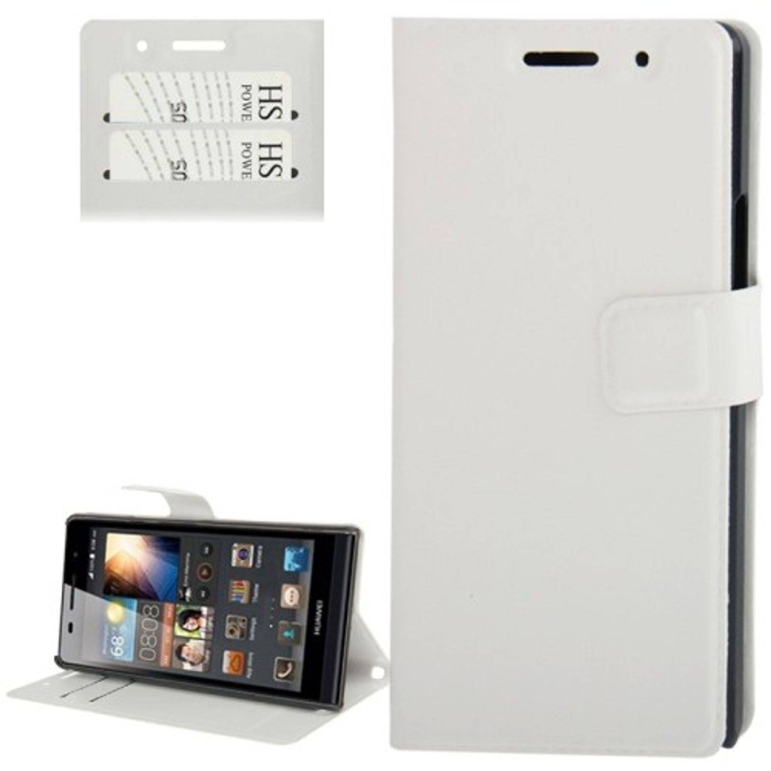 Huawei Ascend P6 Handyhülle Backcover Weiß