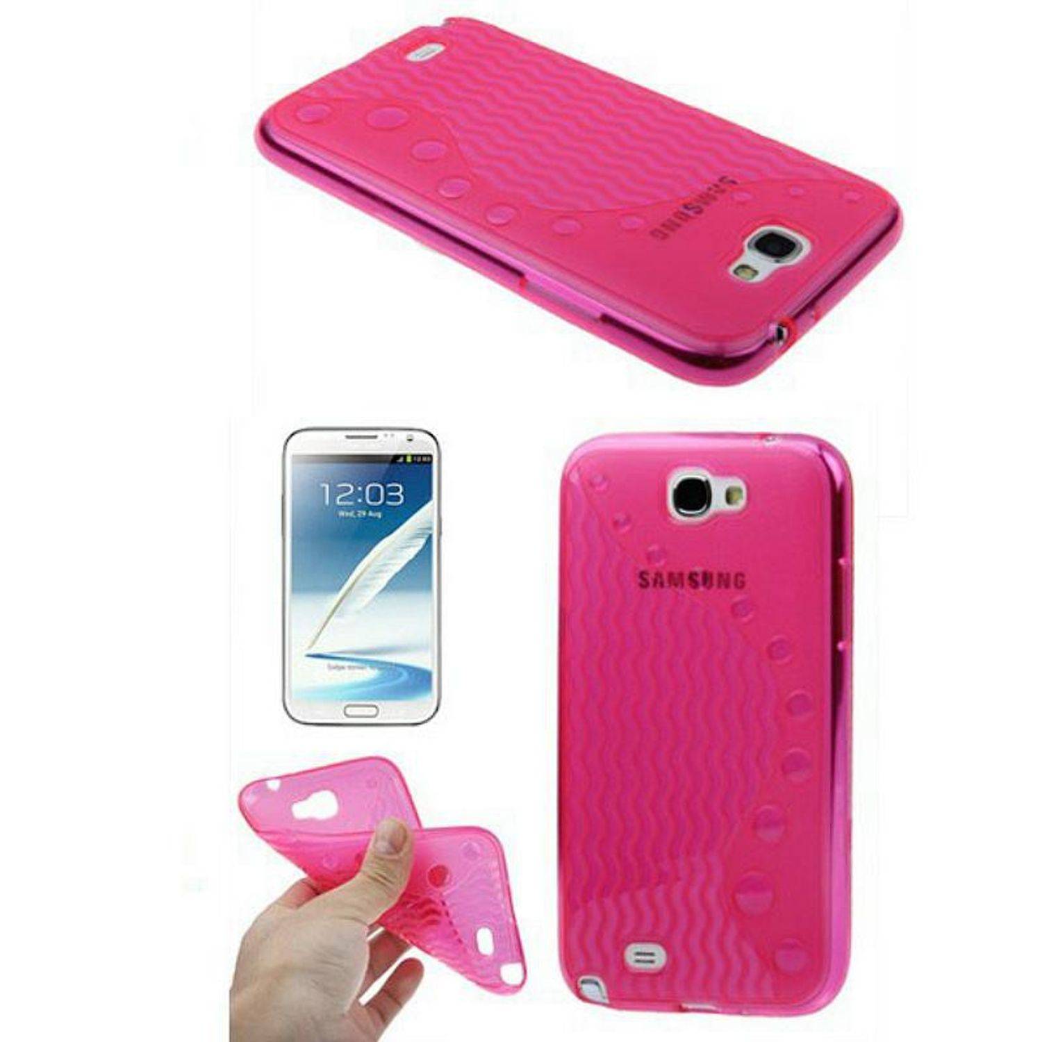 Samsung Galaxy Note 2 N7100 Handyhülle Backcover Rosa