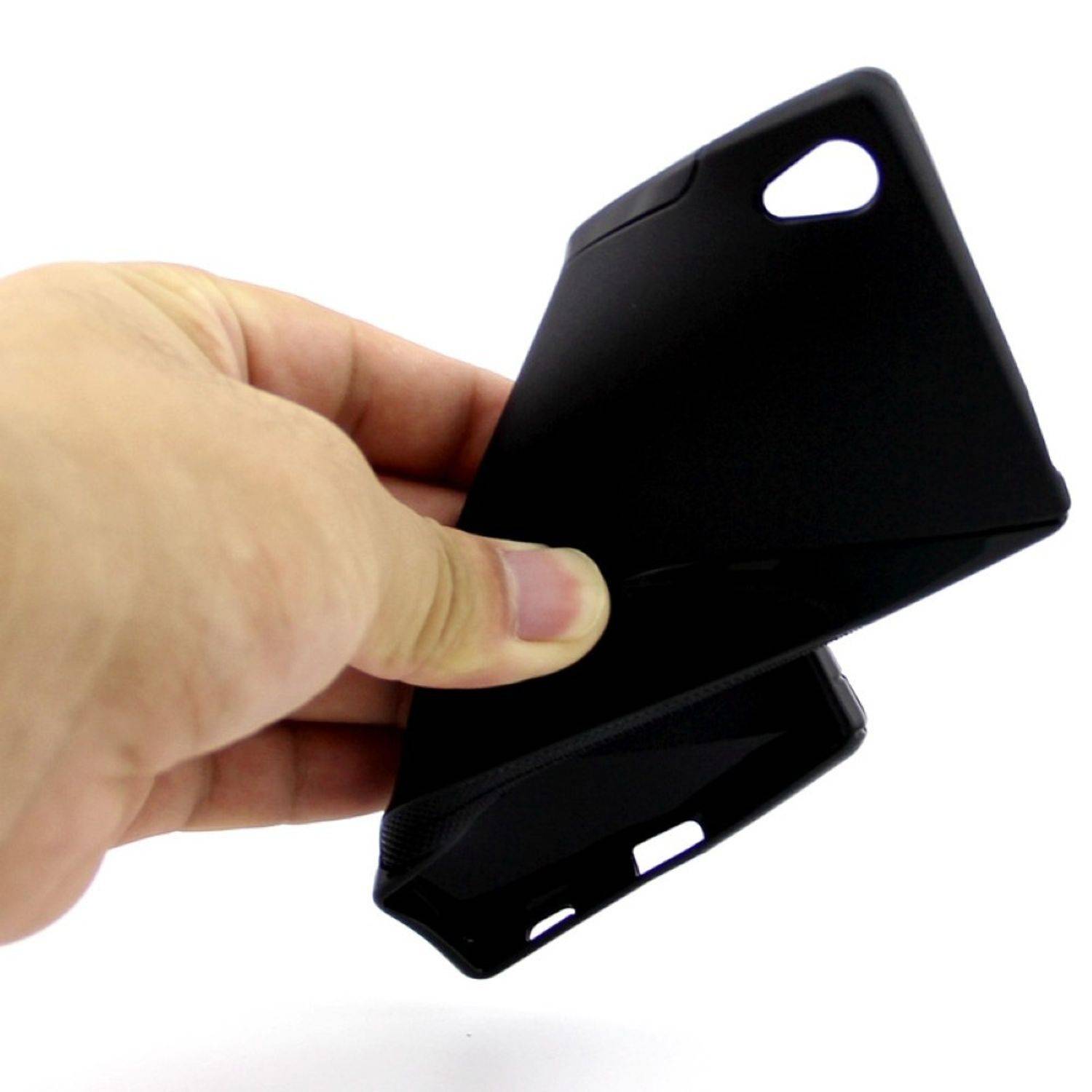 Samsung Galaxy Note 5 Handyhülle Backcover Schwarz