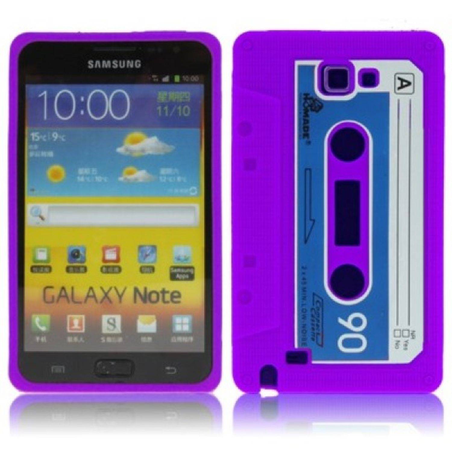 Samsung Galaxy N7000 Handyhülle Backcover Violett