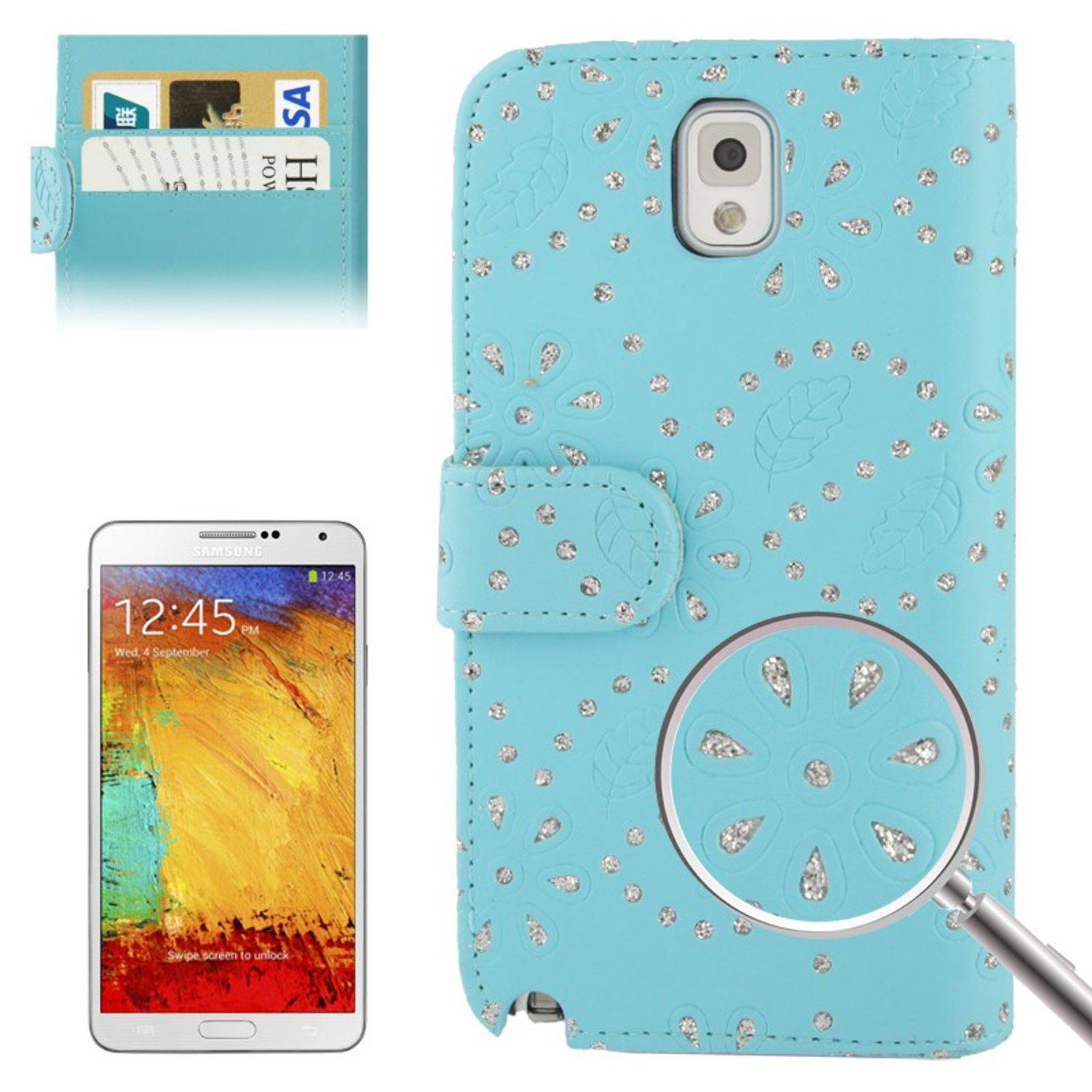 Samsung Galaxy Note 3 Handyhülle Backcover Blau