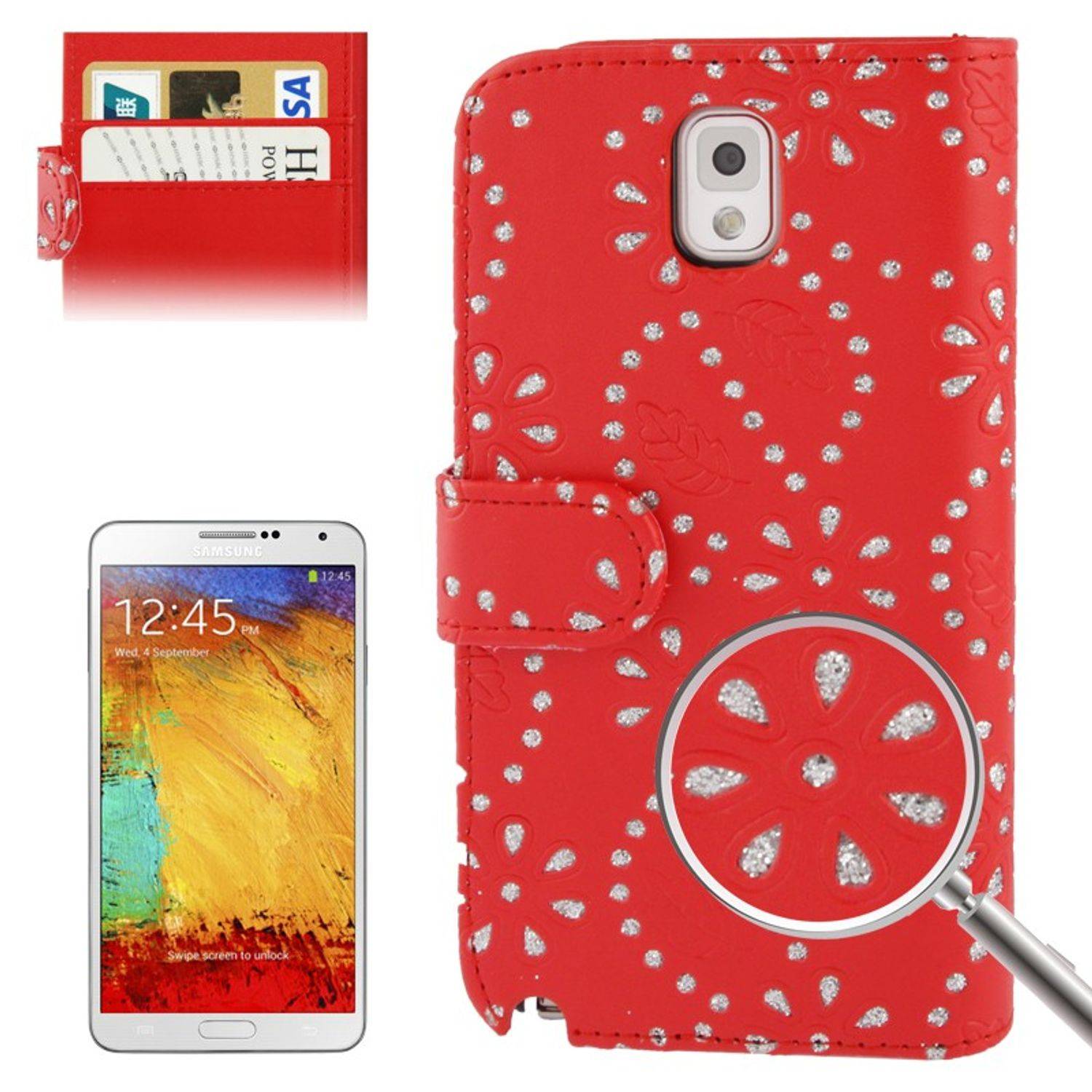 Samsung Galaxy Note 3 Handyhülle Backcover Rot