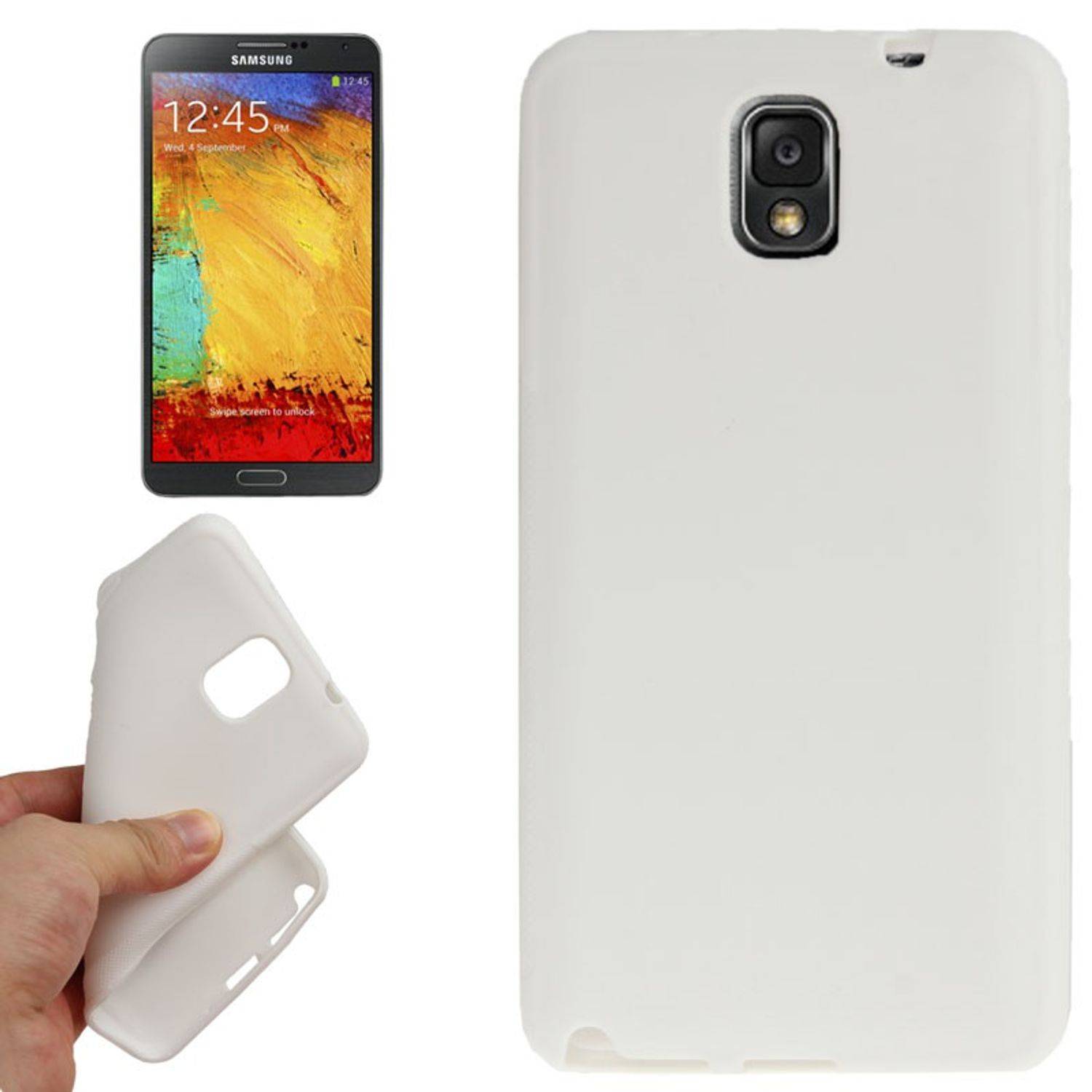 Samsung Galaxy Note 3 Handyhülle Backcover Weiß
