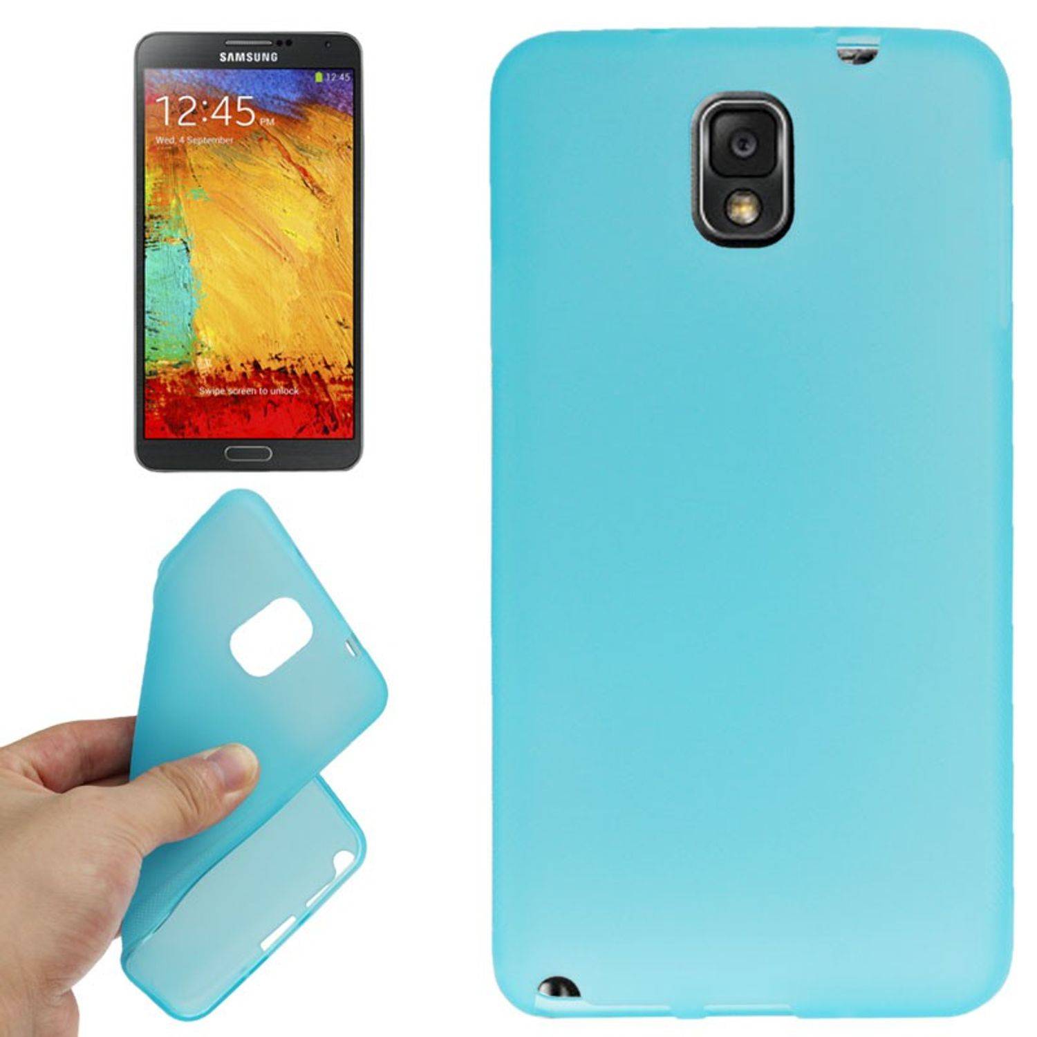 Samsung Galaxy Note 3 Handyhülle Backcover Blau