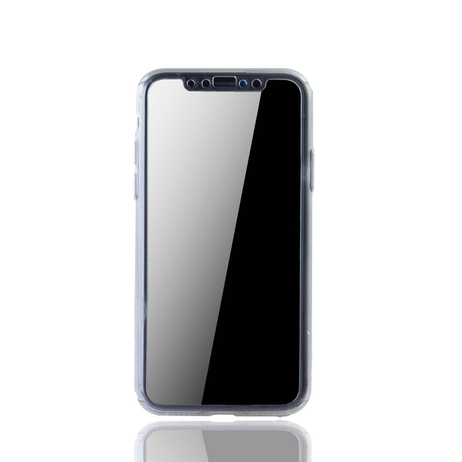 Apple iPhone X / iPhone XS Handyhülle 360 Grad Schutz Full Cover Transparent