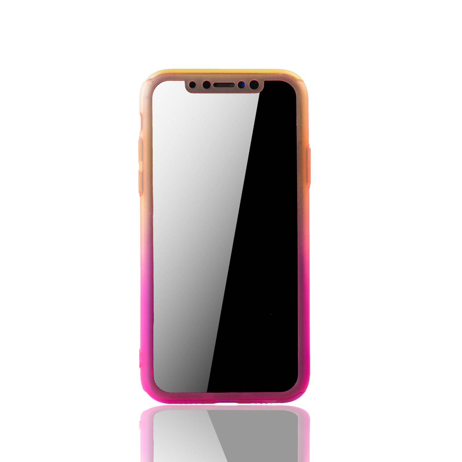 Apple iPhone X / iPhone XS Handyhülle 360 Grad Schutz Full Cover Mehrfarbig