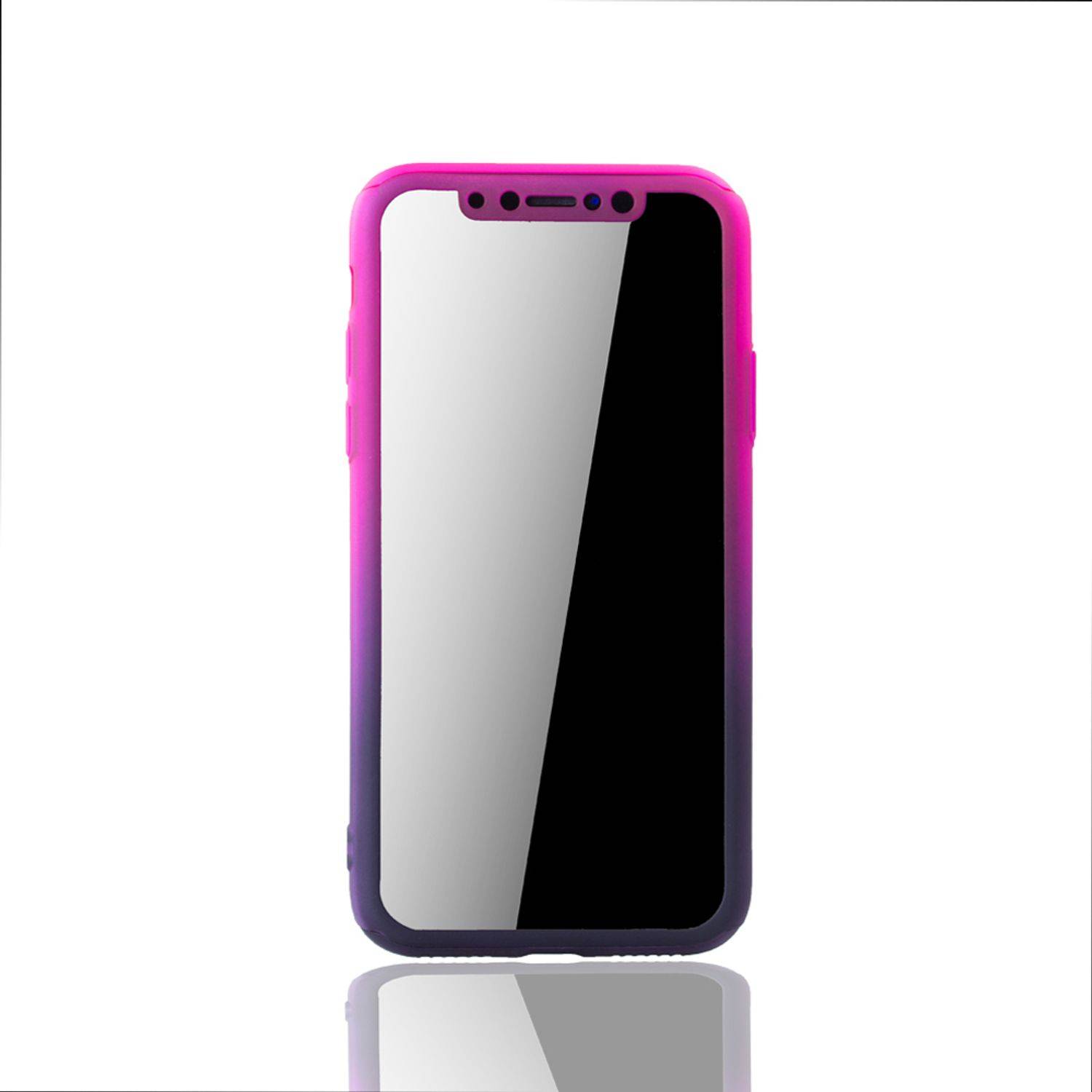 Apple iPhone X / iPhone XS Handyhülle 360 Grad Schutz Full Cover Mehrfarbig
