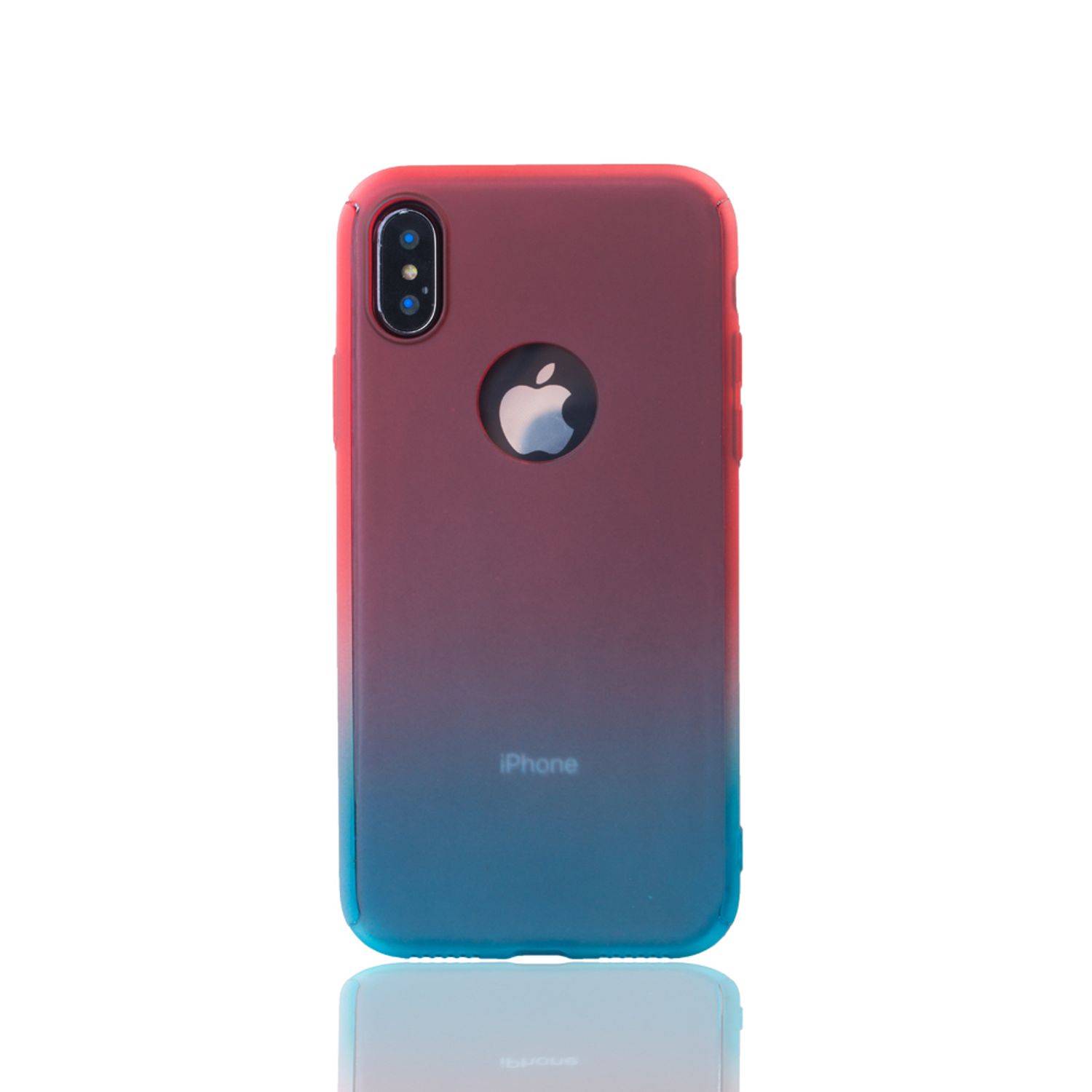Apple iPhone X / iPhone XS Handyhülle 360 Grad Schutz Full Cover Mehrfarbig