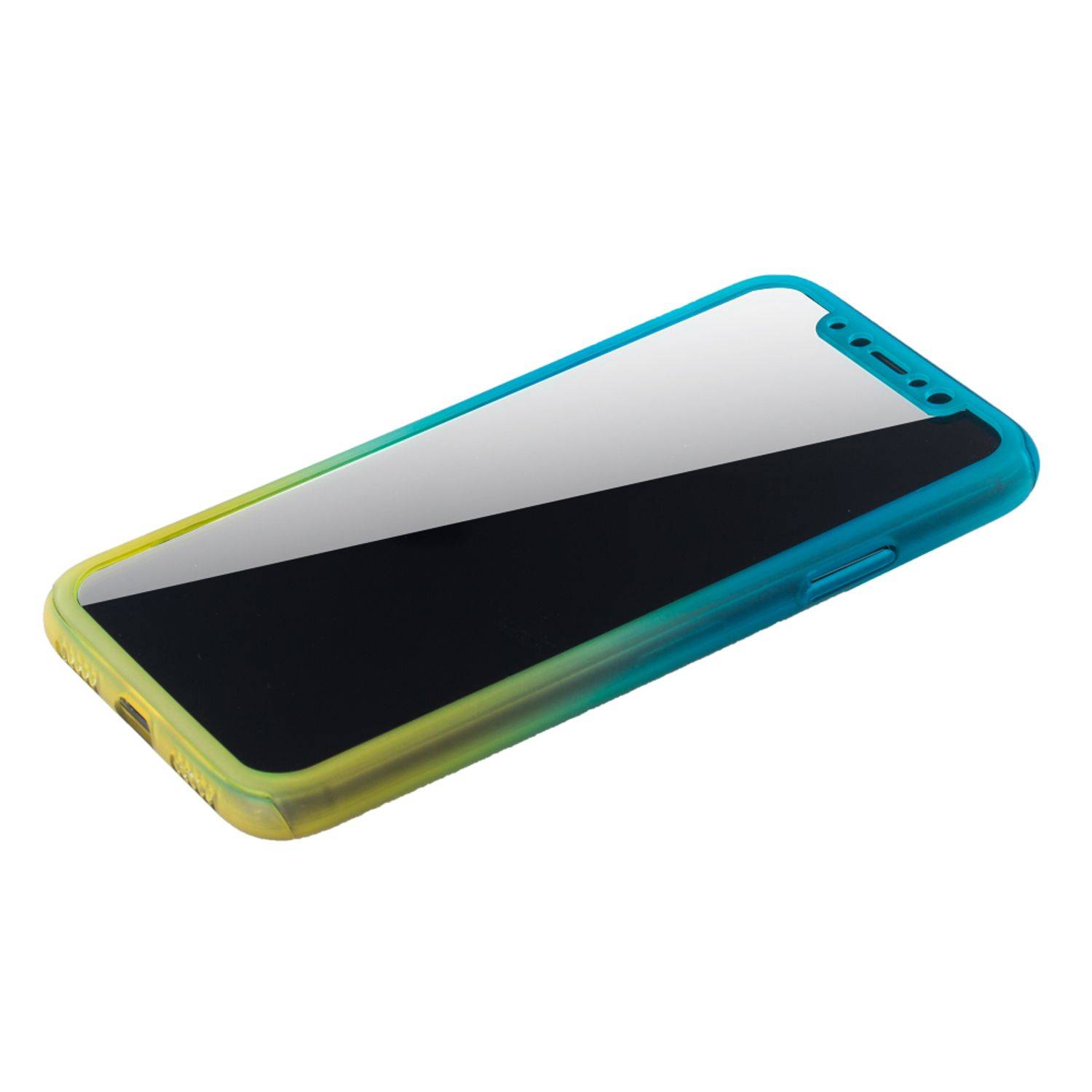Apple iPhone X / iPhone XS Handyhülle 360 Grad Schutz Full Cover Mehrfarbig