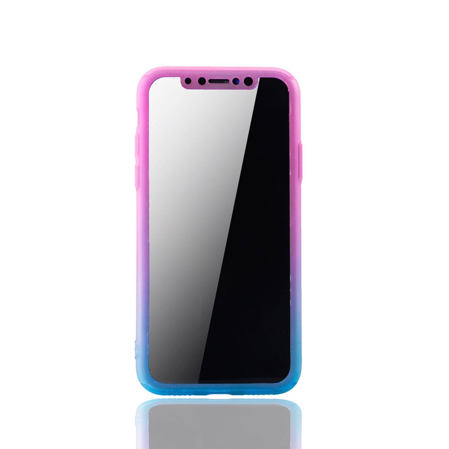 Apple iPhone X / iPhone XS Handyhülle 360 Grad Schutz Full Cover Mehrfarbig