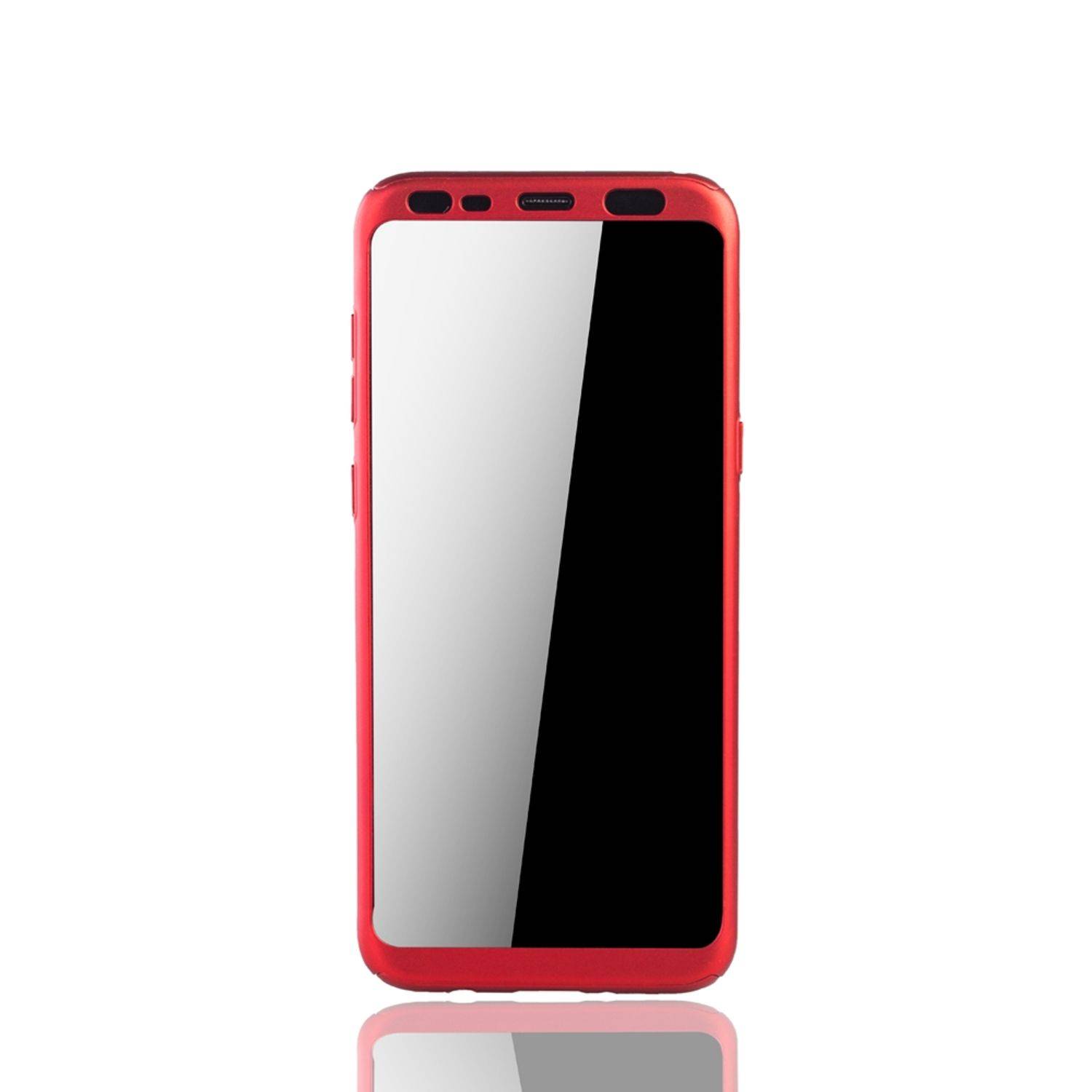 Samsung Galaxy S8 Plus Handyhülle 360 Grad Schutz Full Cover Rot