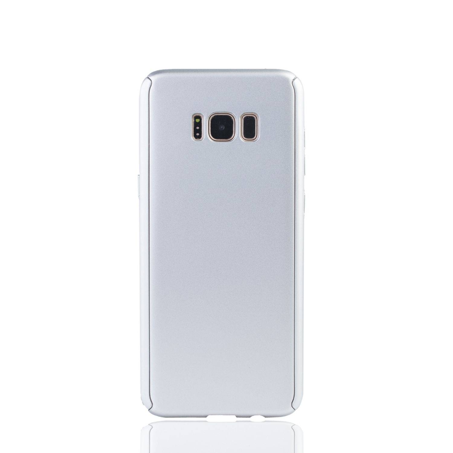 Samsung Galaxy S8 Plus Handyhülle 360 Grad Schutz Full Cover Silber