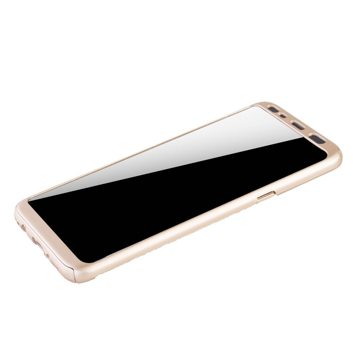 Samsung Galaxy S8 Plus Handyhülle 360 Grad Schutz Full Cover Gold