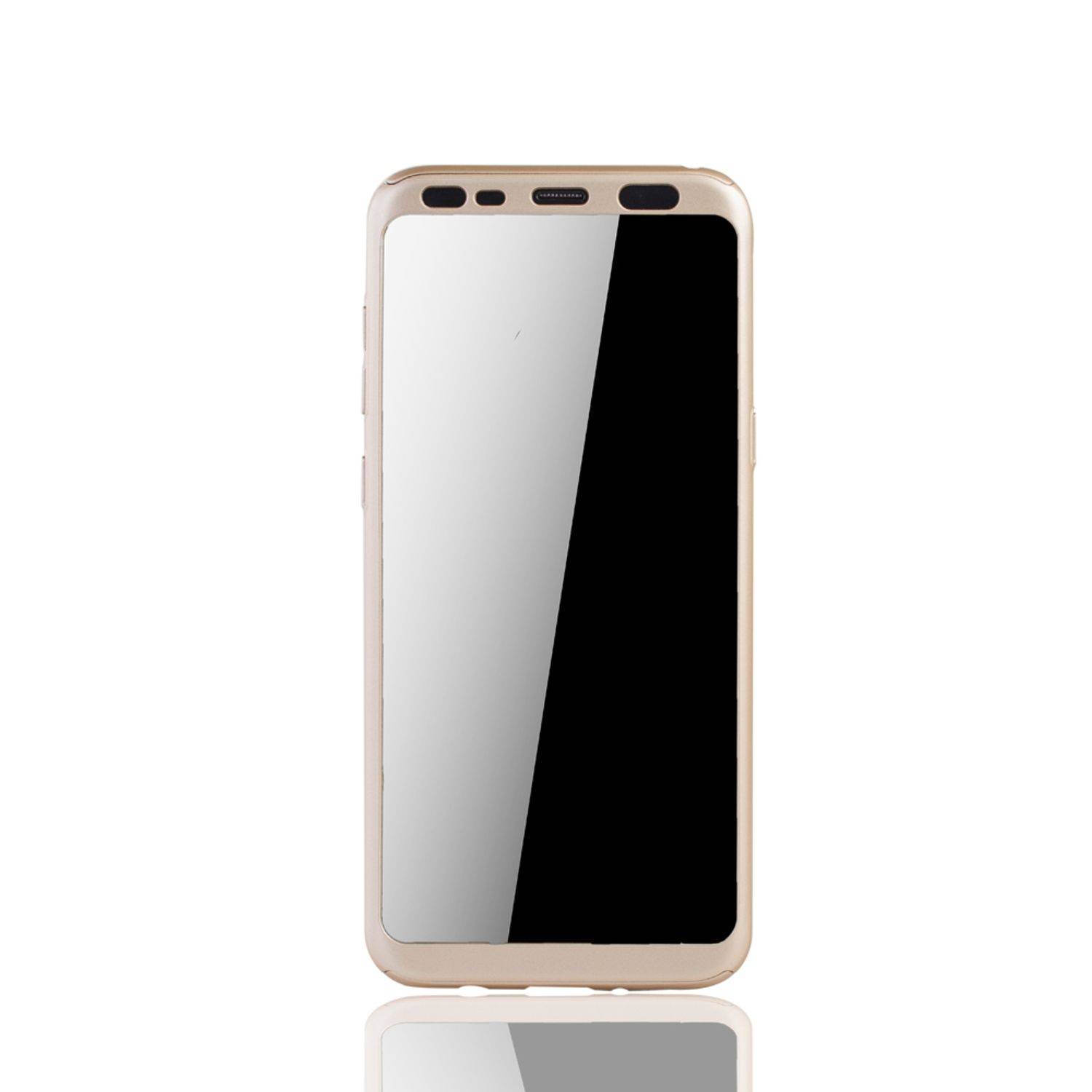 Samsung Galaxy S8 Plus Handyhülle 360 Grad Schutz Full Cover Gold