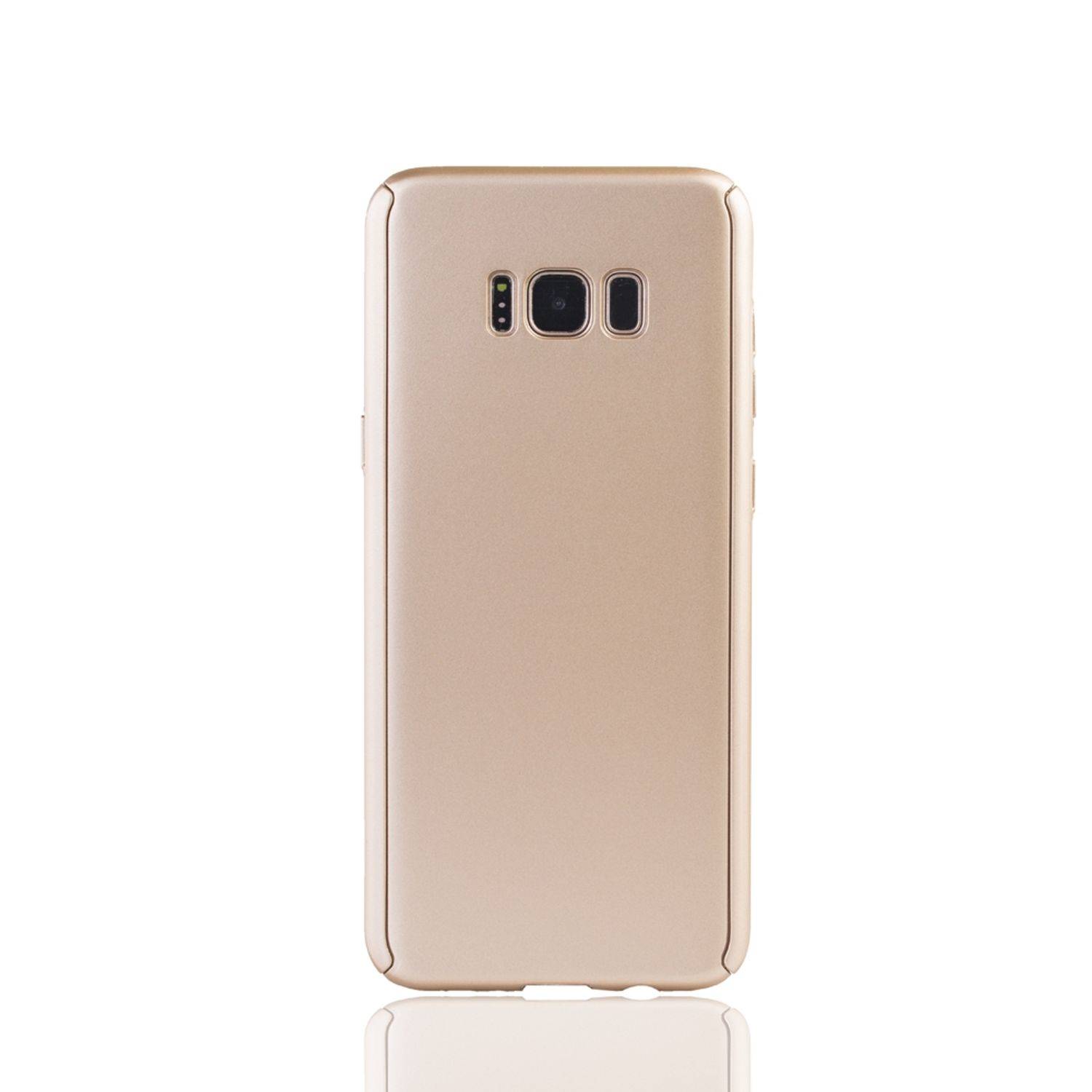 Samsung Galaxy S8 Plus Handyhülle 360 Grad Schutz Full Cover Gold