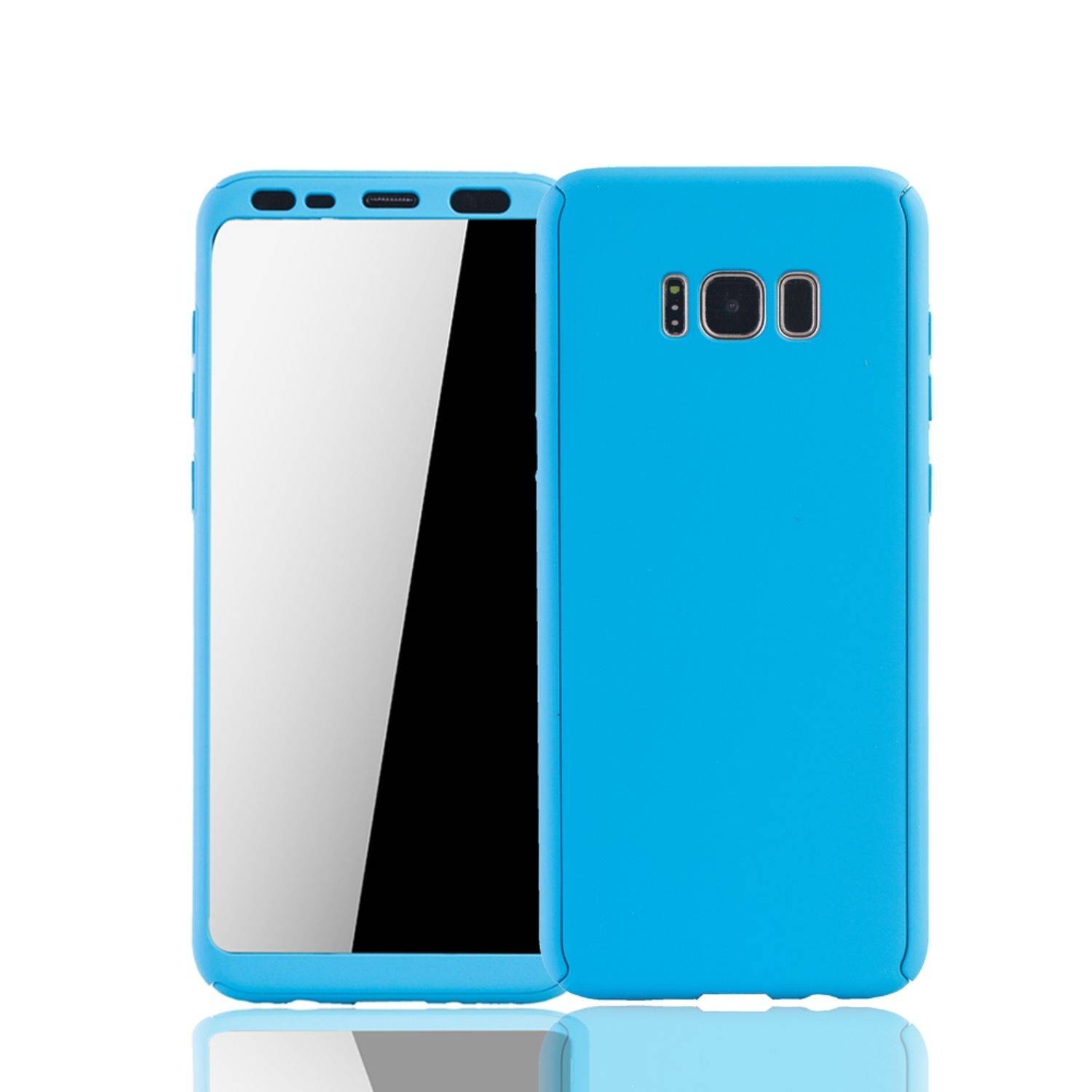 Samsung Galaxy S8 Plus Handyhülle 360 Grad Schutz Full Cover Blau
