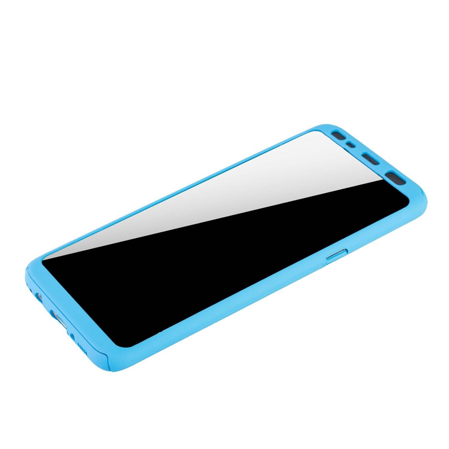 Samsung Galaxy S8 Plus Handyhülle 360 Grad Schutz Full Cover Blau