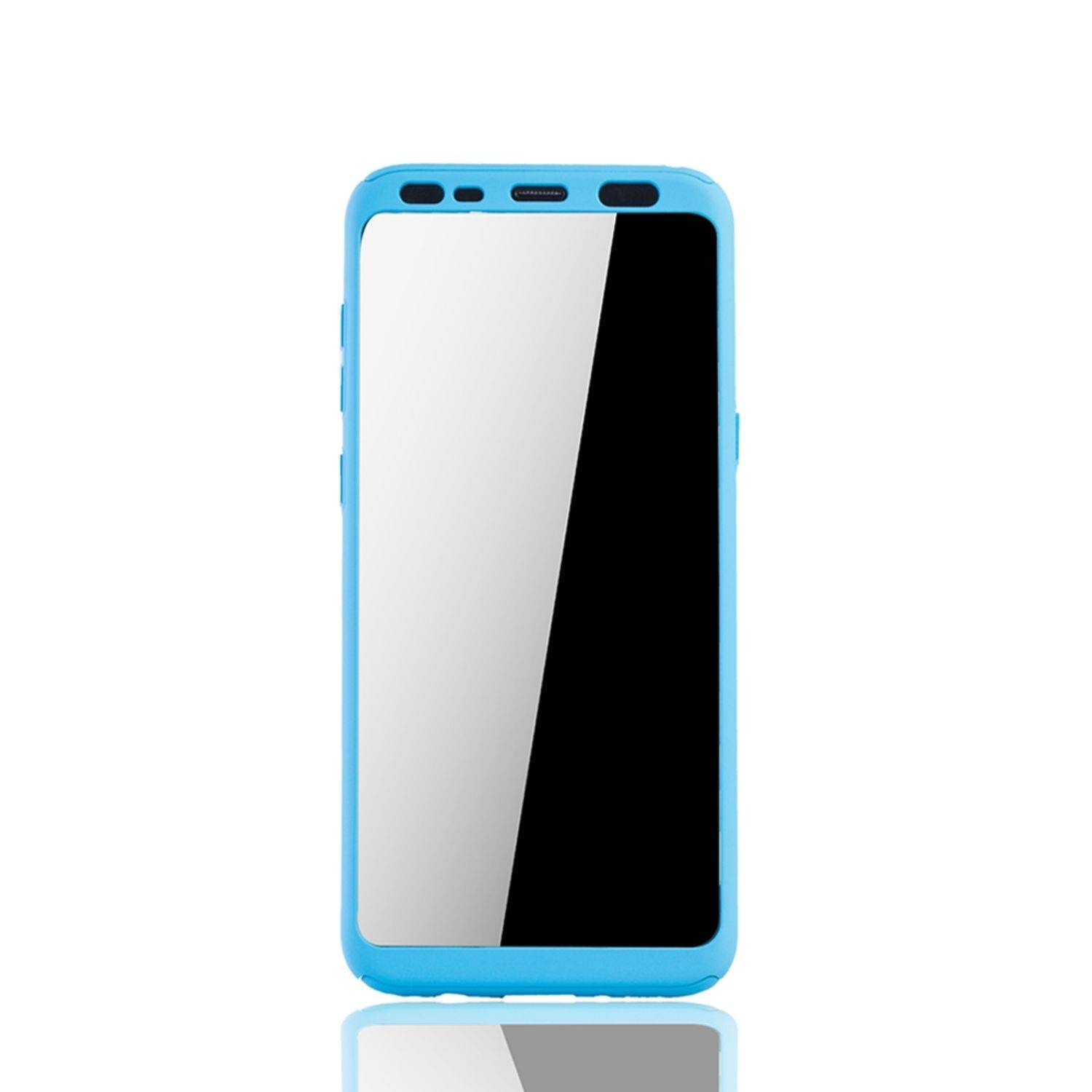 Samsung Galaxy S8 Plus Handyhülle 360 Grad Schutz Full Cover Blau