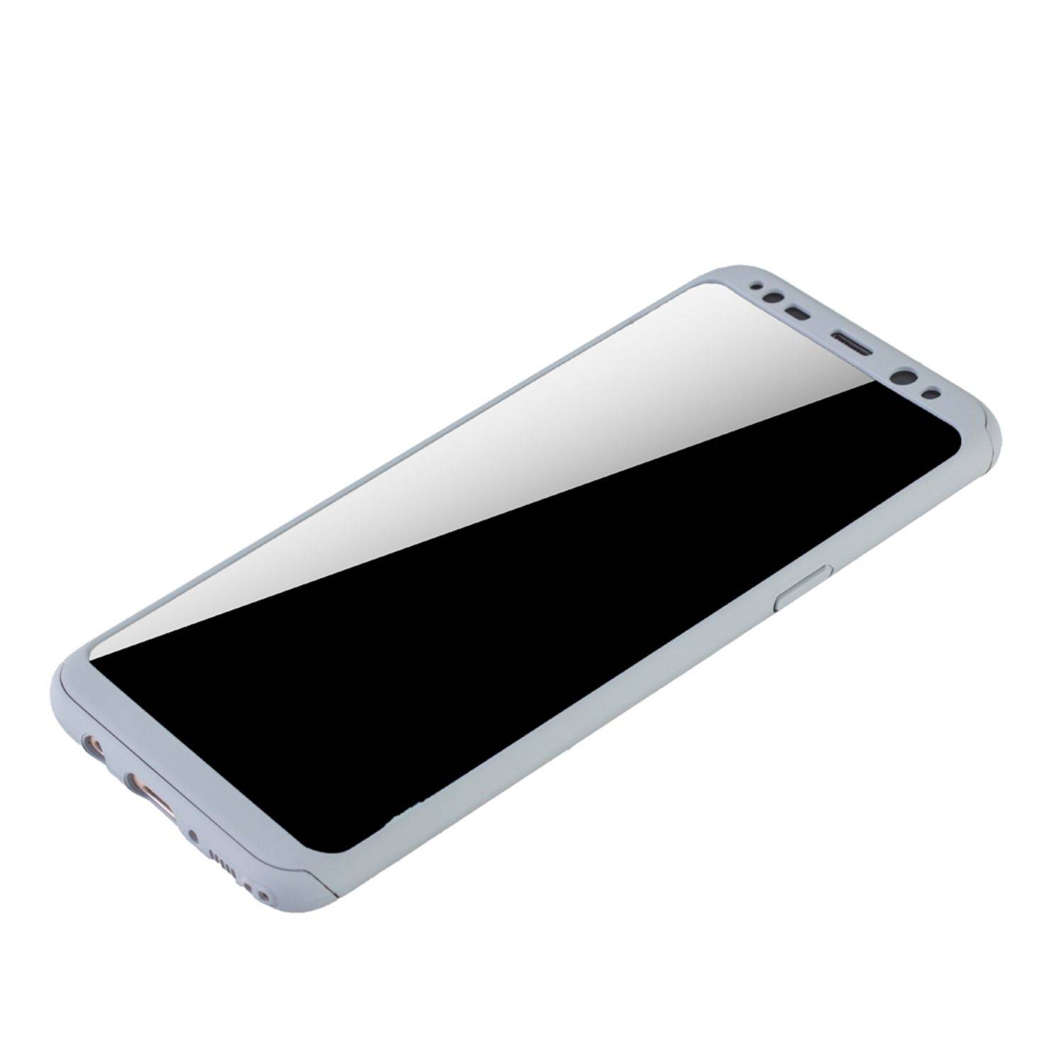 Samsung Galaxy S8 Plus Handyhülle 360 Grad Schutz Full Cover Grau