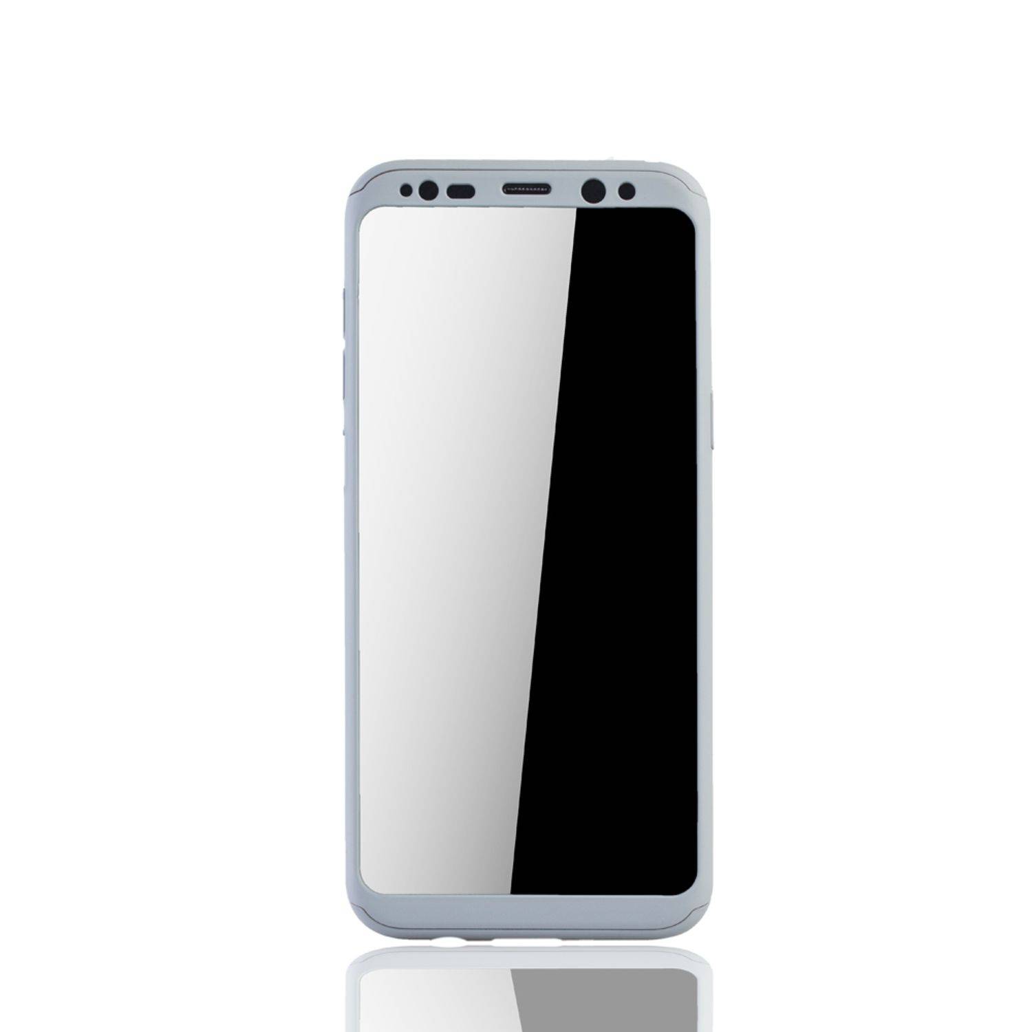 Samsung Galaxy S8 Plus Handyhülle 360 Grad Schutz Full Cover Grau