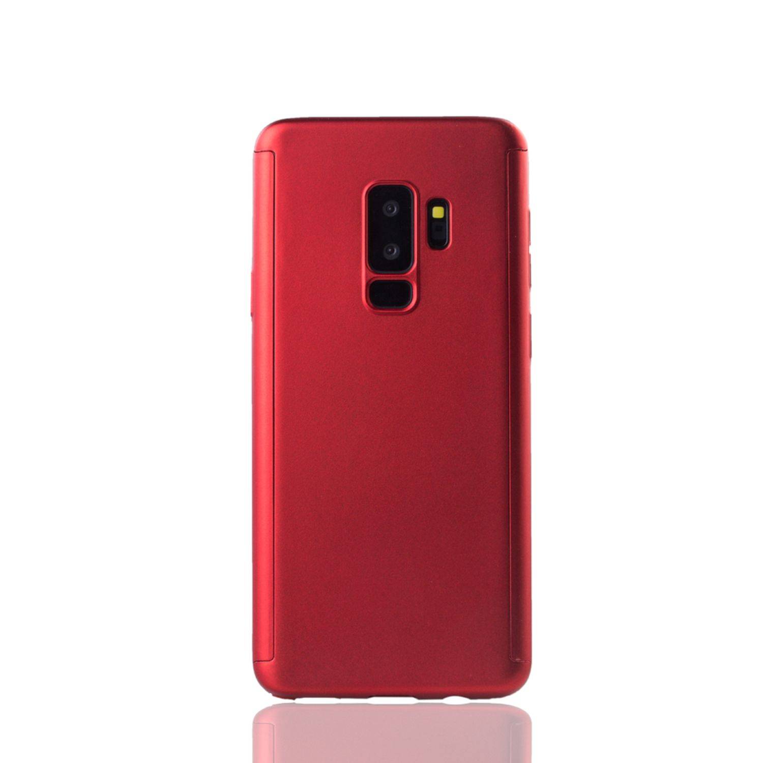 Samsung Galaxy S9 Plus Handyhülle 360 Grad Schutz Full Cover Rot