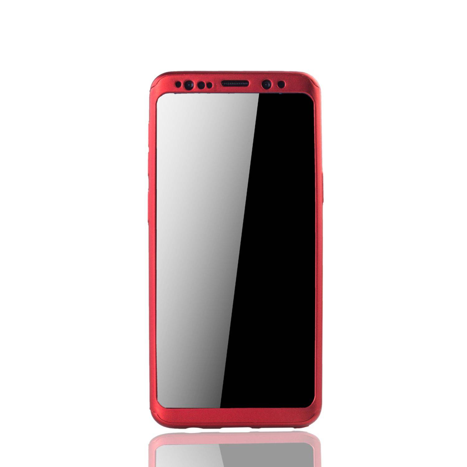 Samsung Galaxy S9 Plus Handyhülle 360 Grad Schutz Full Cover Rot
