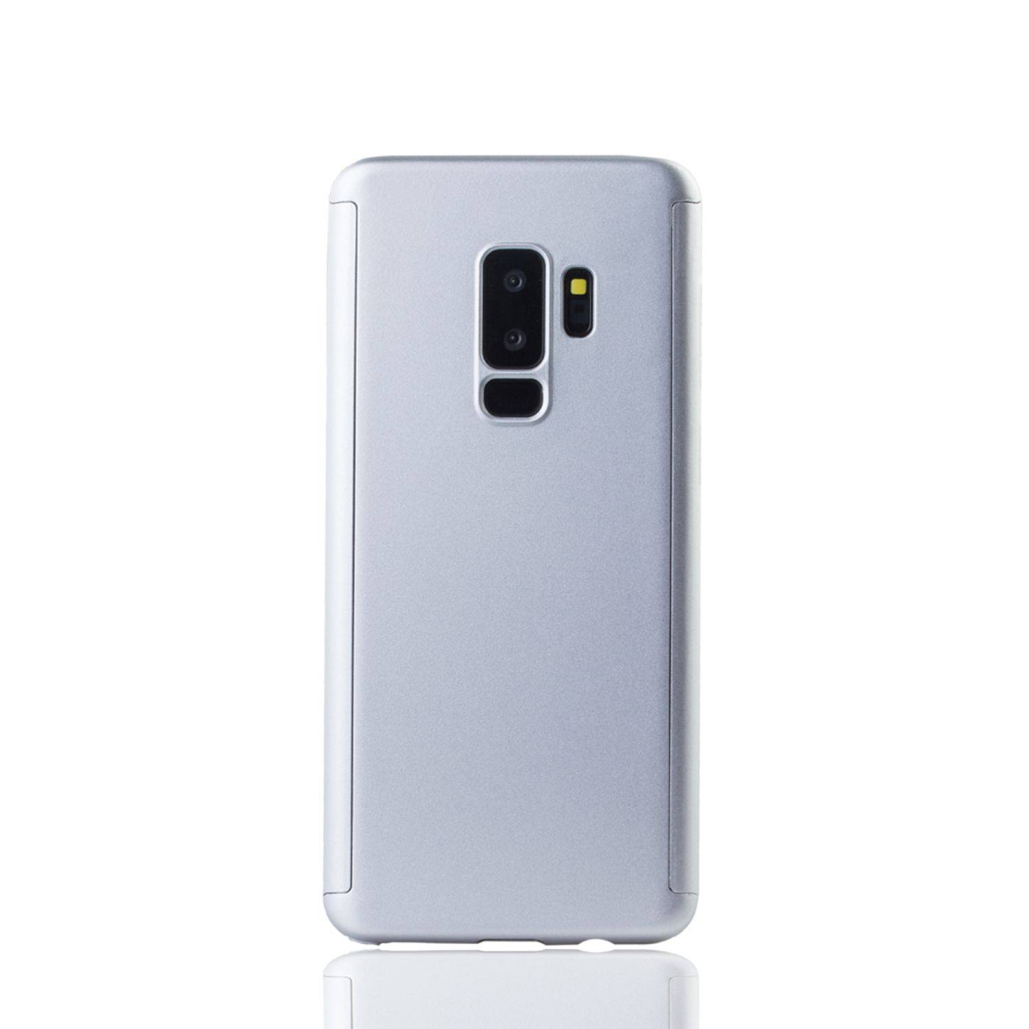 Samsung Galaxy S9 Plus Handyhülle 360 Grad Schutz Full Cover Silber