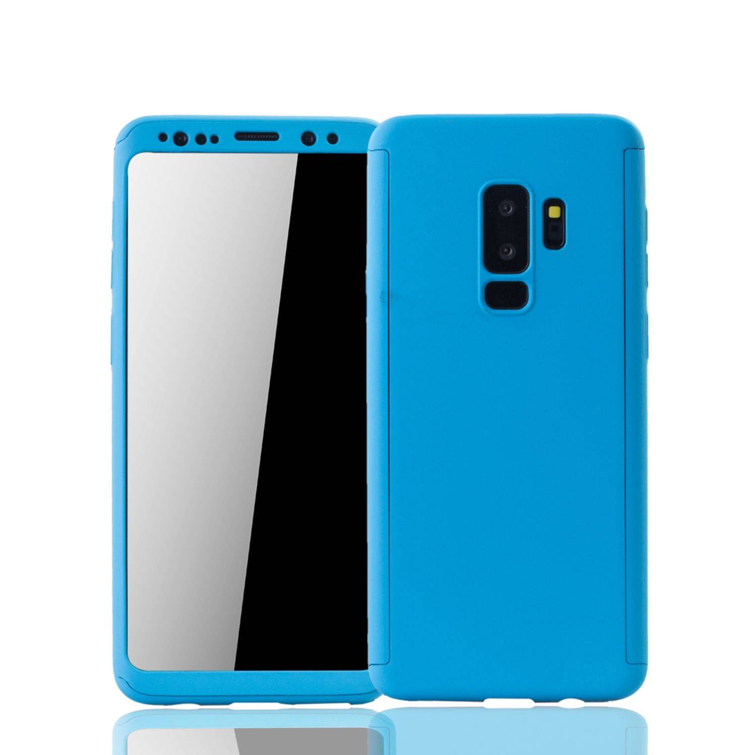 Samsung Galaxy S9 Plus Handyhülle 360 Grad Schutz Full Cover Blau