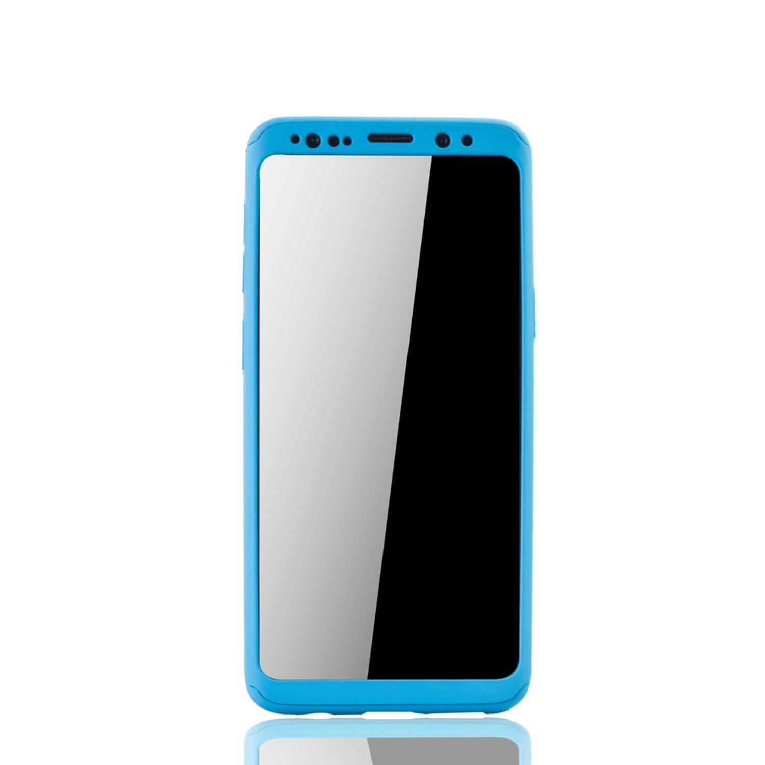 Samsung Galaxy S9 Plus Handyhülle 360 Grad Schutz Full Cover Blau