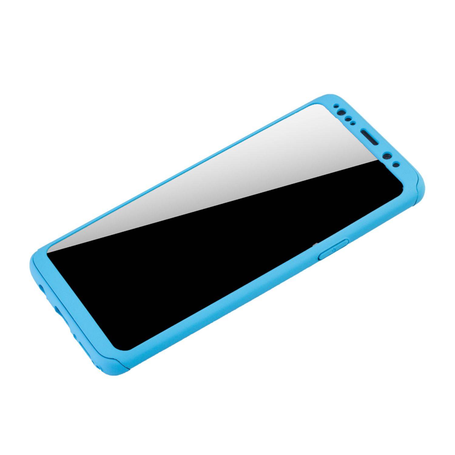 Samsung Galaxy S9 Plus Handyhülle 360 Grad Schutz Full Cover Blau