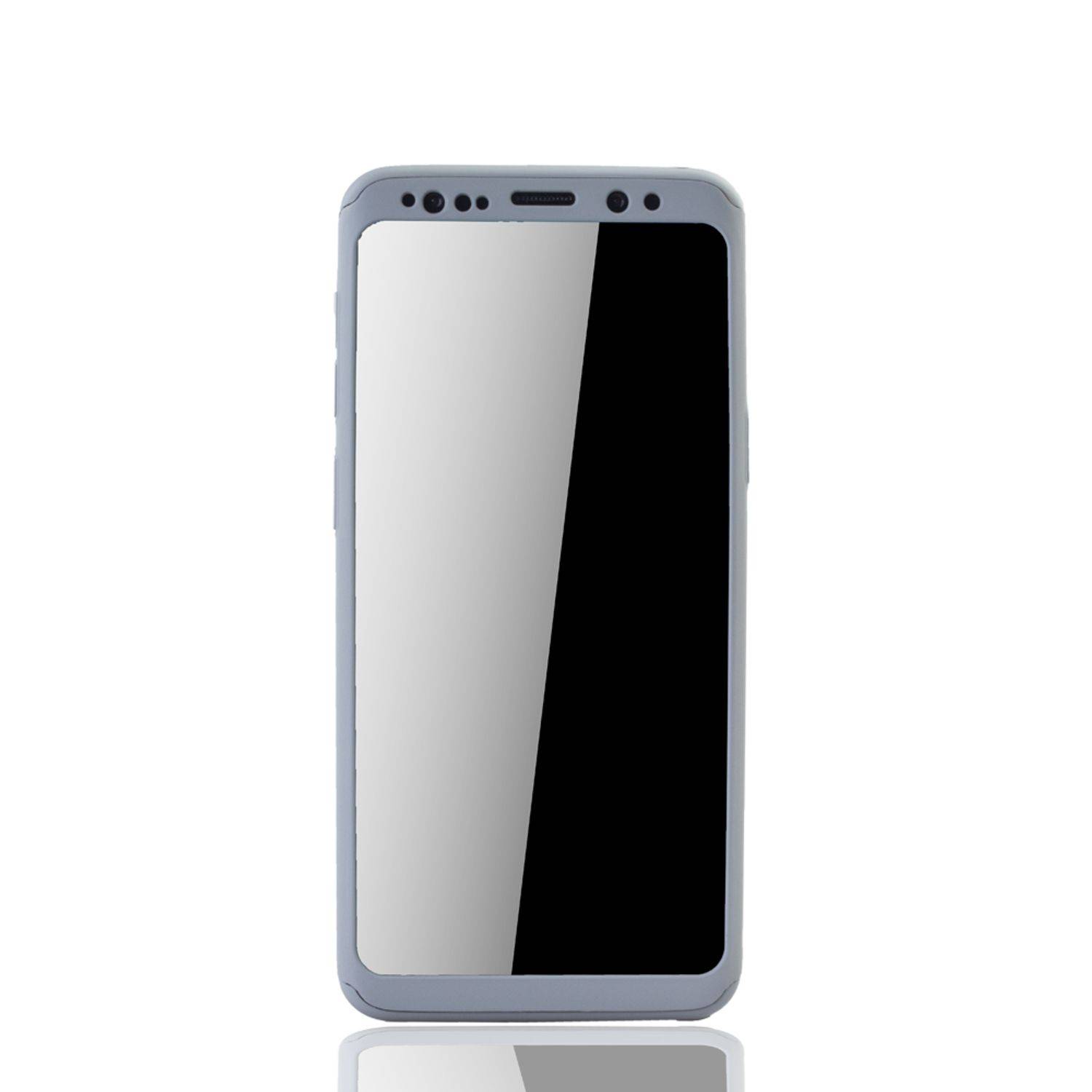 Samsung Galaxy S9 Plus Handyhülle 360 Grad Schutz Full Cover Grau