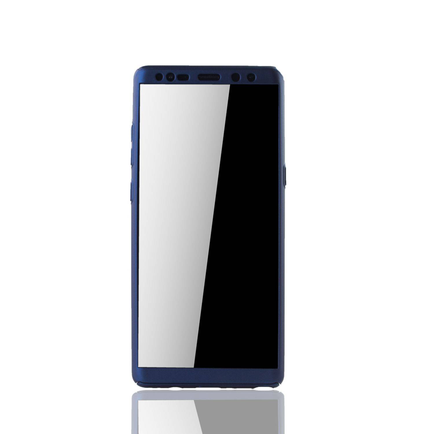 Samsung Galaxy Note 8 Handyhülle 360 Grad Schutz Full Cover Blau
