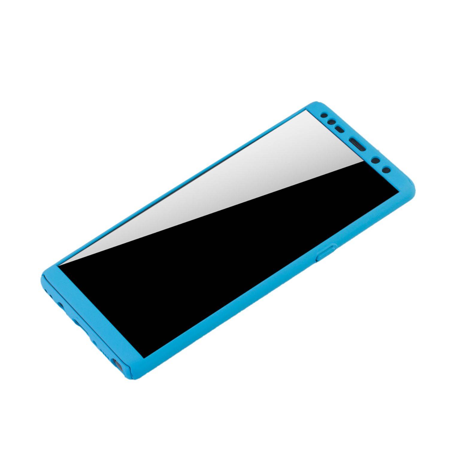 Samsung Galaxy Note 8 Handyhülle 360 Grad Schutz Full Cover Blau