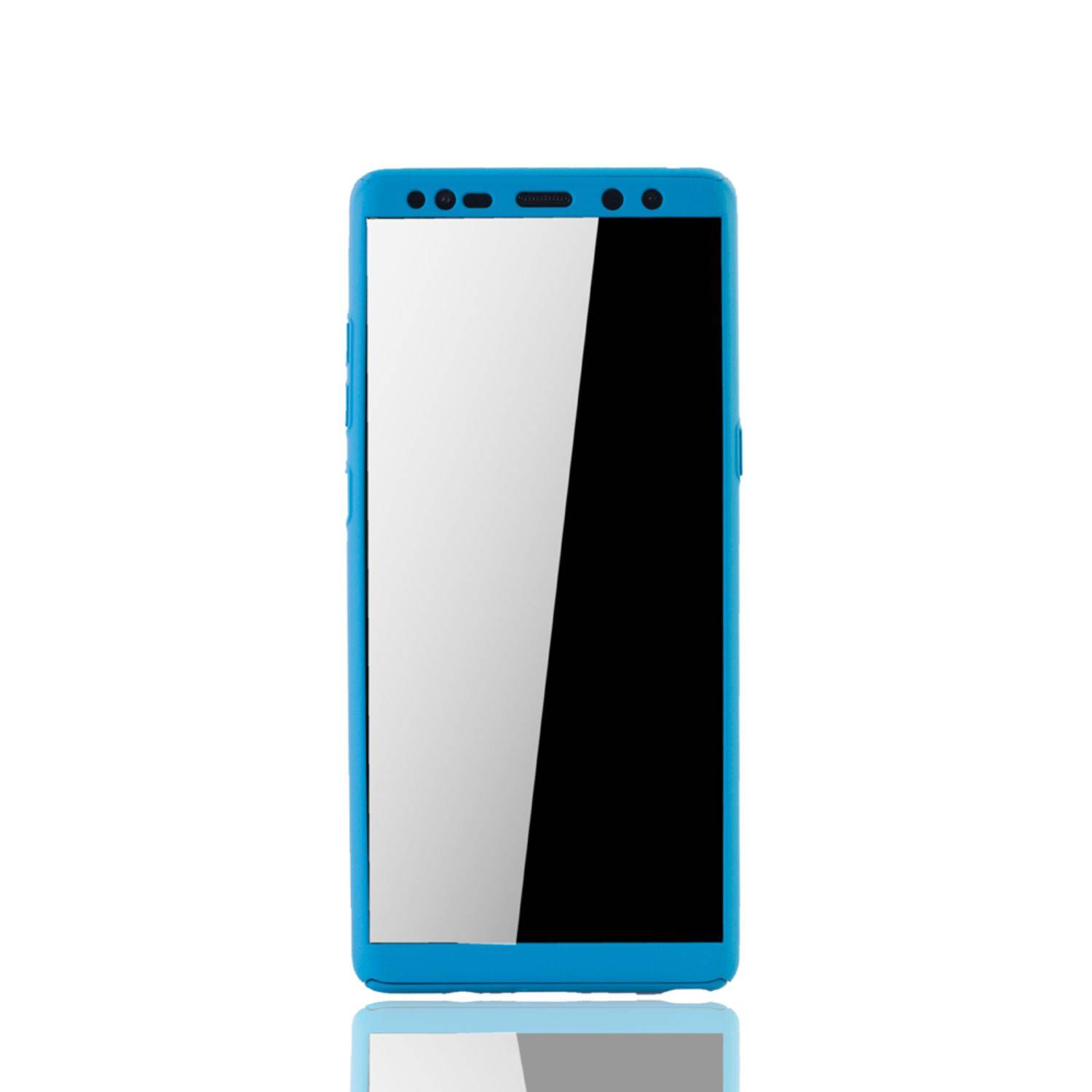 Samsung Galaxy Note 8 Handyhülle 360 Grad Schutz Full Cover Blau