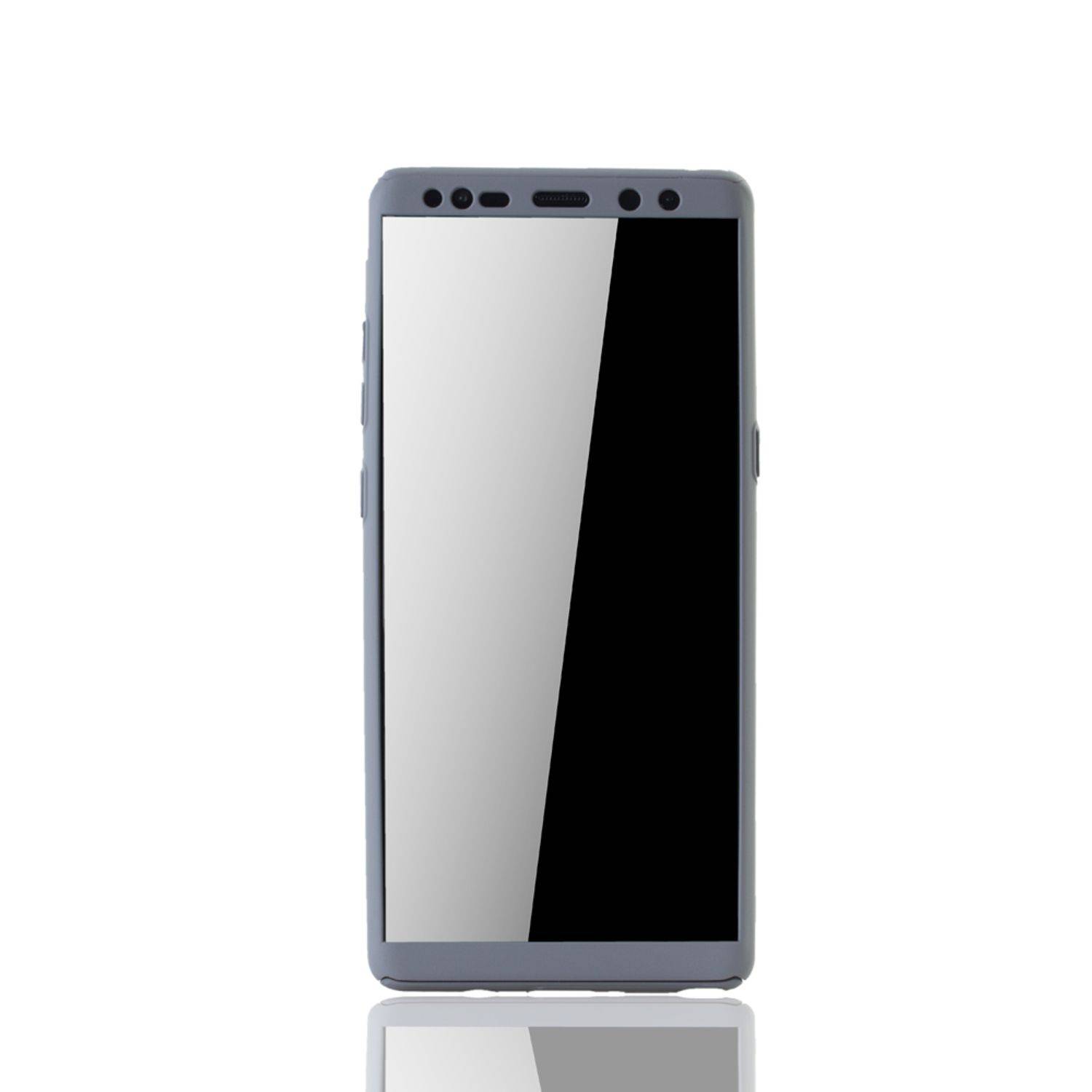 Samsung Galaxy Note 8 Handyhülle 360 Grad Schutz Full Cover Grau