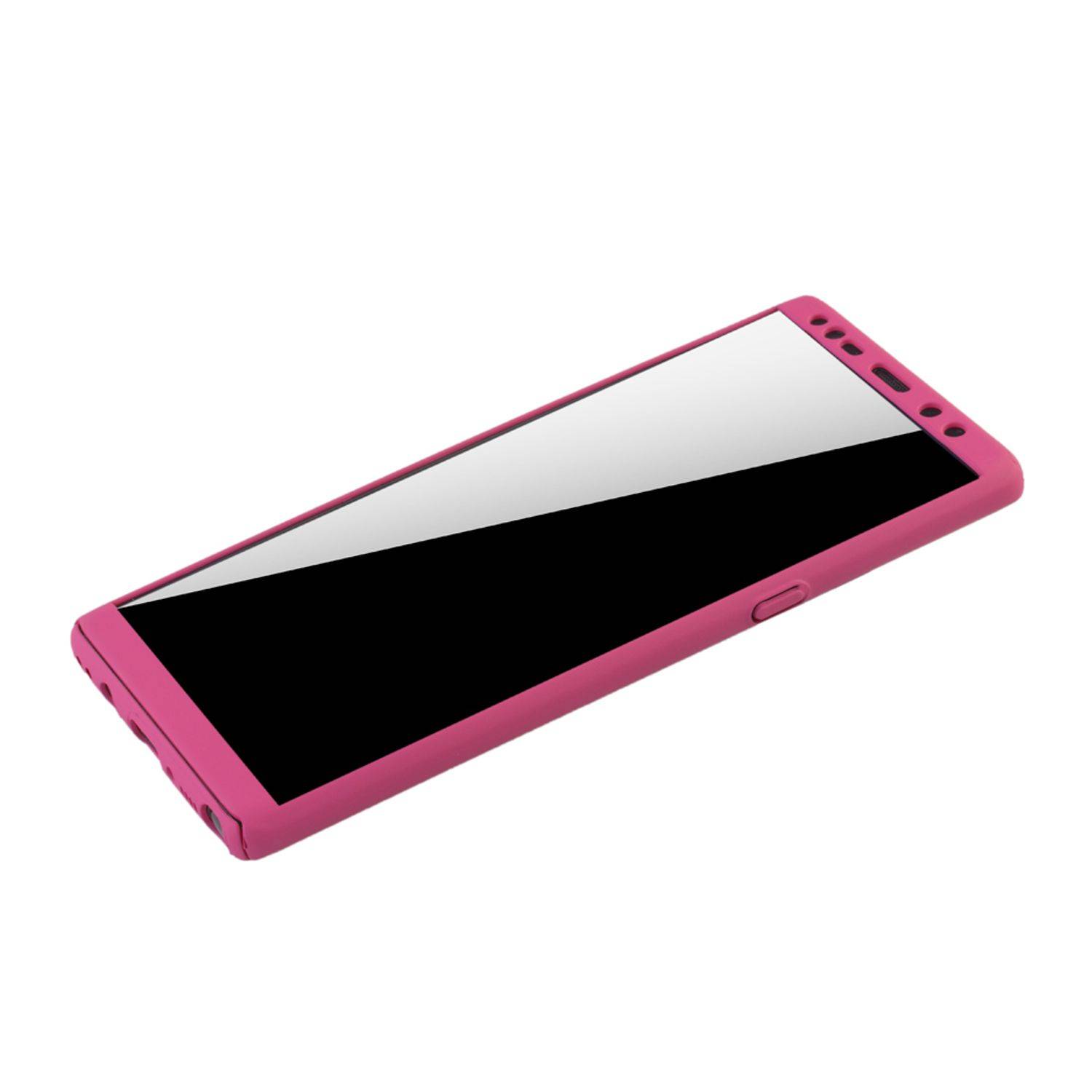 Samsung Galaxy Note 8 Handyhülle 360 Grad Schutz Full Cover Rosa