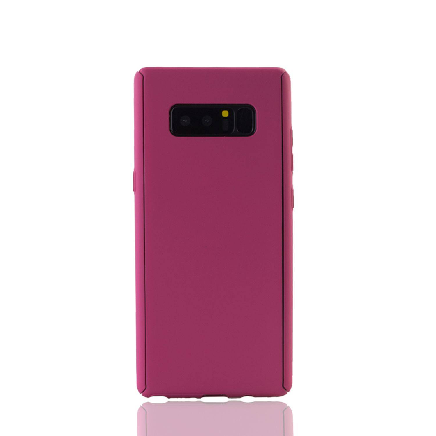 Samsung Galaxy Note 8 Handyhülle 360 Grad Schutz Full Cover Rosa