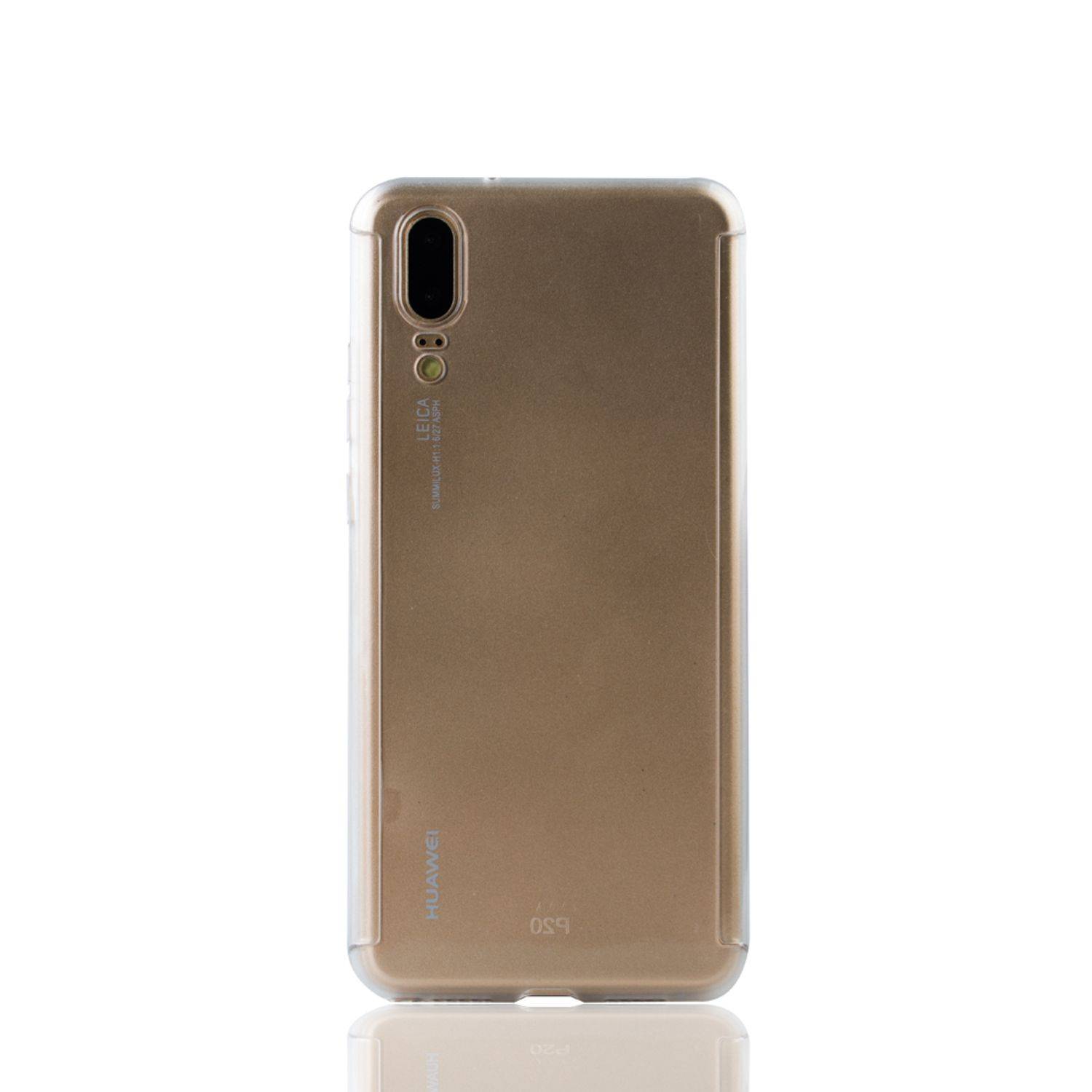 Huawei P20 Handyhülle 360 Grad Schutz Full Cover Transparent
