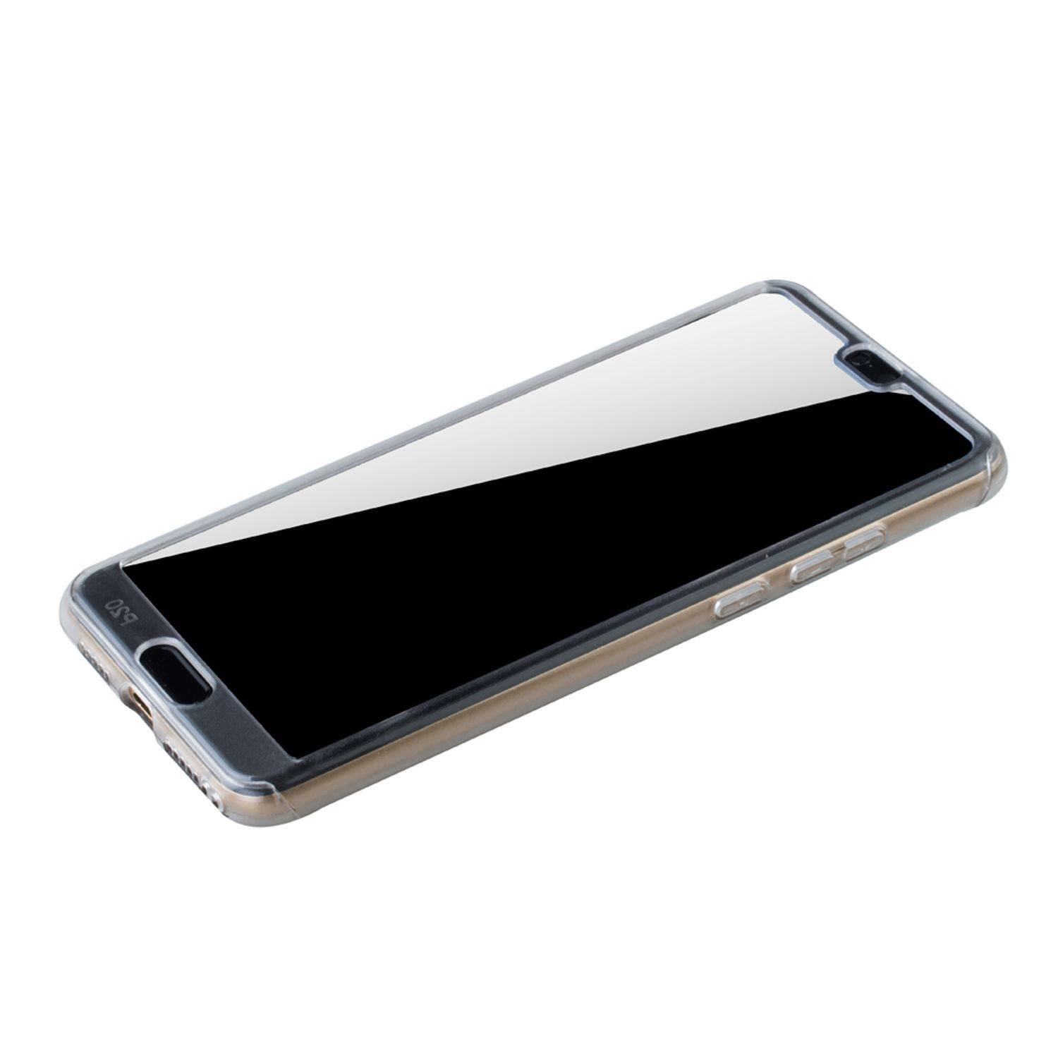Huawei P20 Handyhülle 360 Grad Schutz Full Cover Transparent