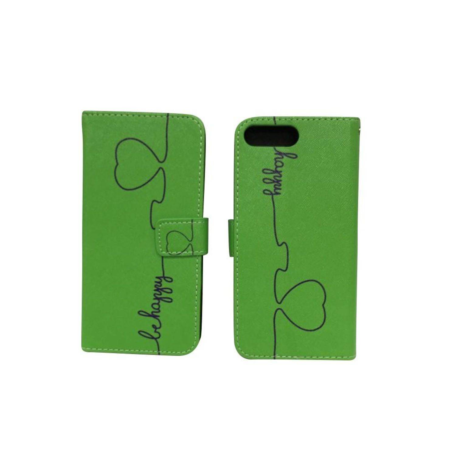 Apple iPhone 8 Plus Handyhülle Bookcover Grün