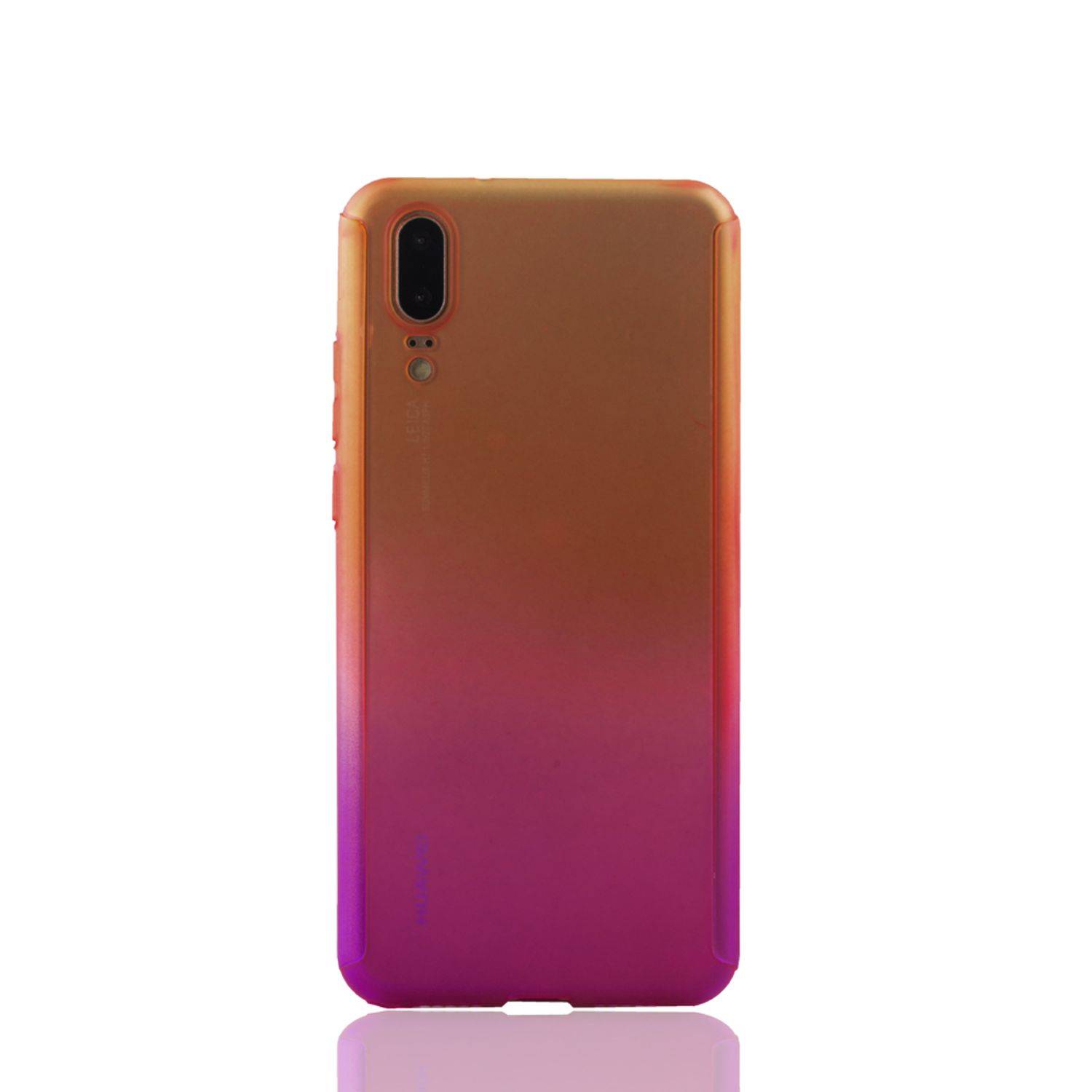 Huawei P20 Handyhülle 360 Grad Schutz Full Cover Mehrfarbig