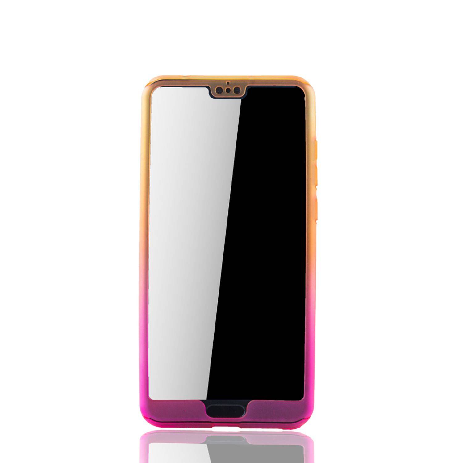 Huawei P20 Handyhülle 360 Grad Schutz Full Cover Mehrfarbig