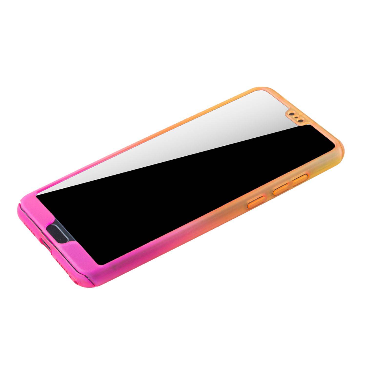 Huawei P20 Handyhülle 360 Grad Schutz Full Cover Mehrfarbig