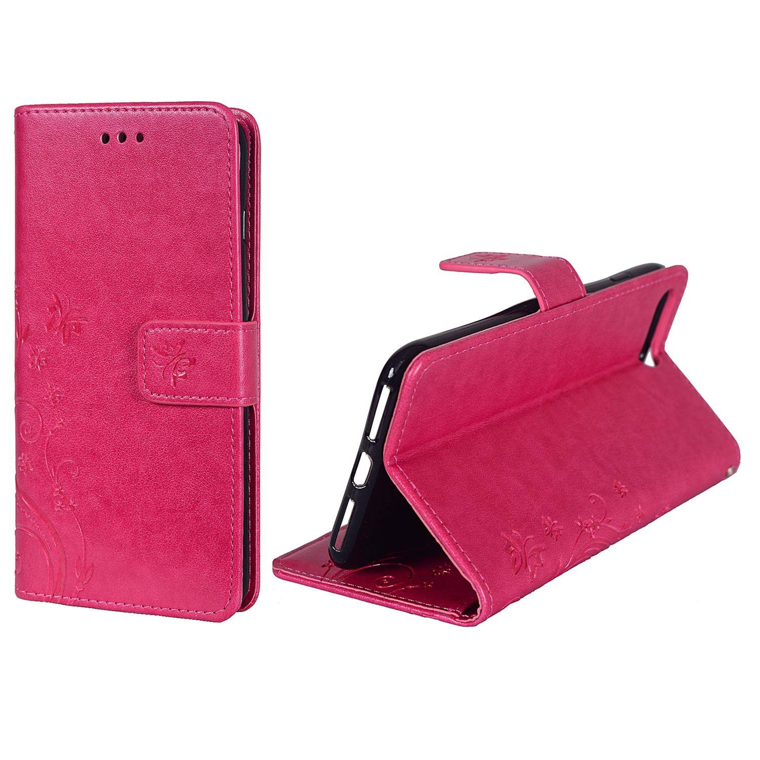 Apple iPhone 8 Plus Handyhülle Bookcover Rosa